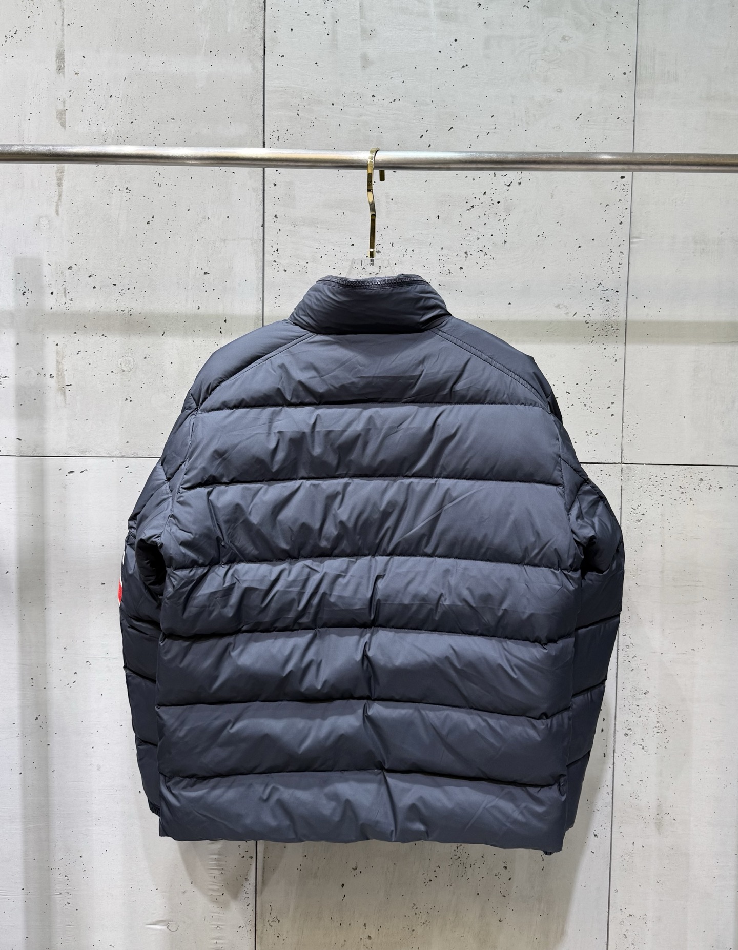 Moncler Male Basic Clothing White Duck Down Black Striped S-m-l