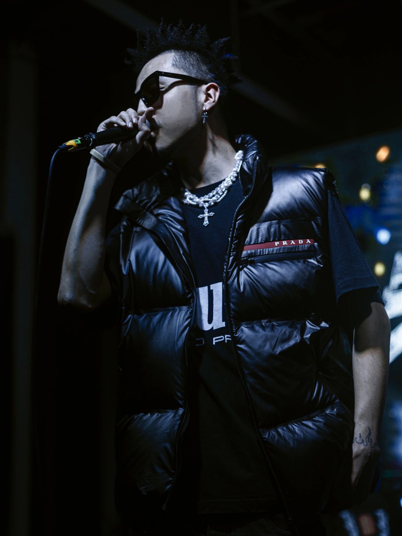 Prada Down Vest Goose Down Red S-xl