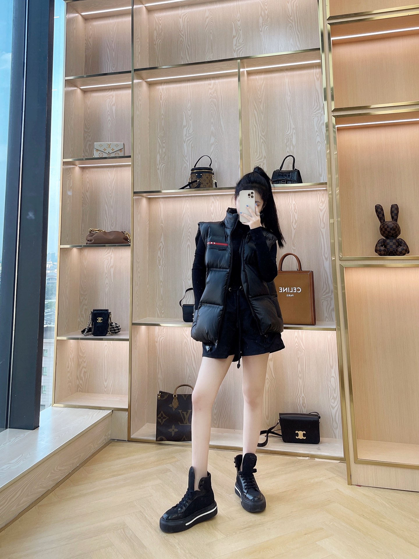 Prada Down Vest Goose Down Red S-xl