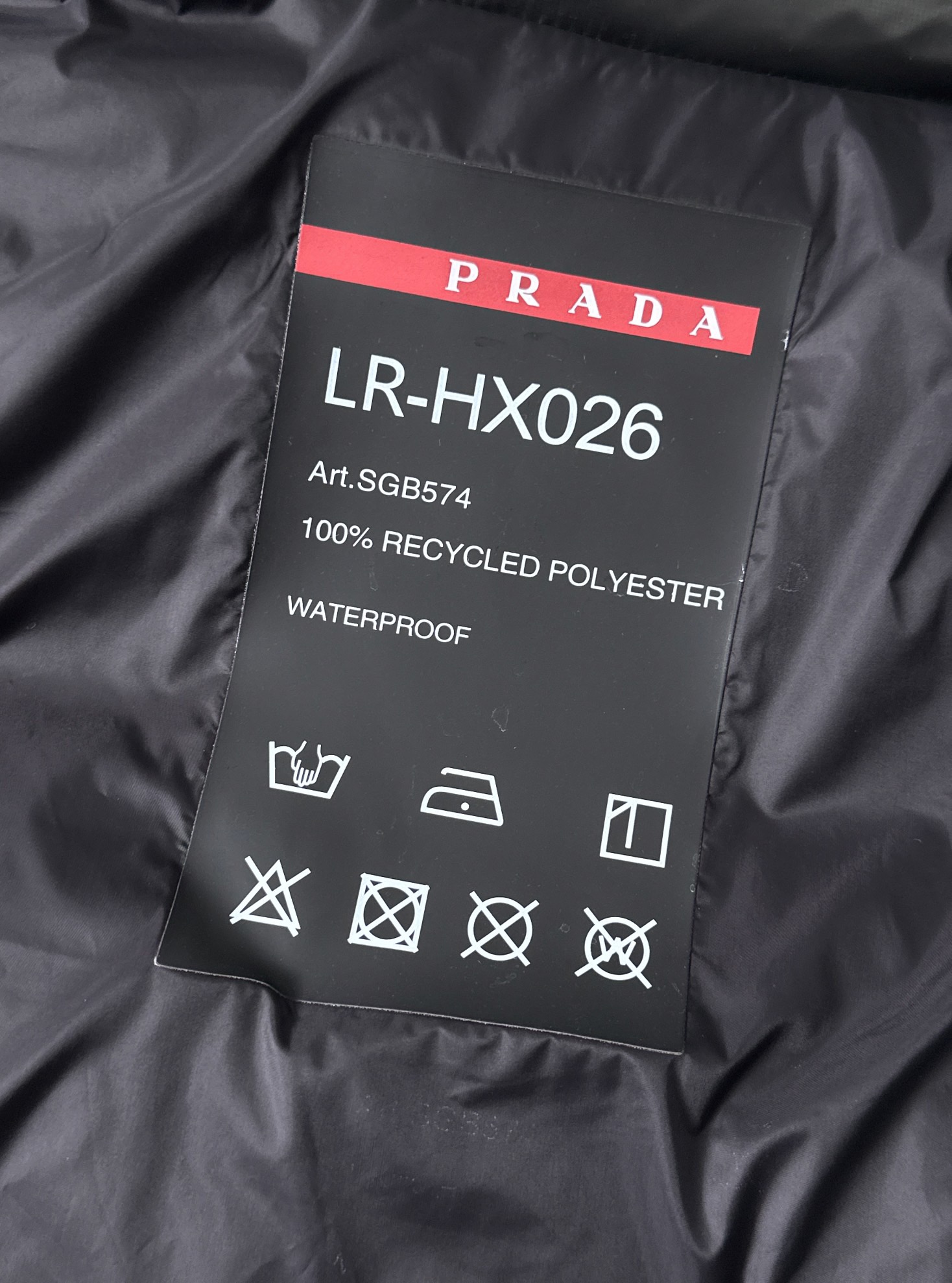 Prada Down Vest Cotton Black S-l-xl