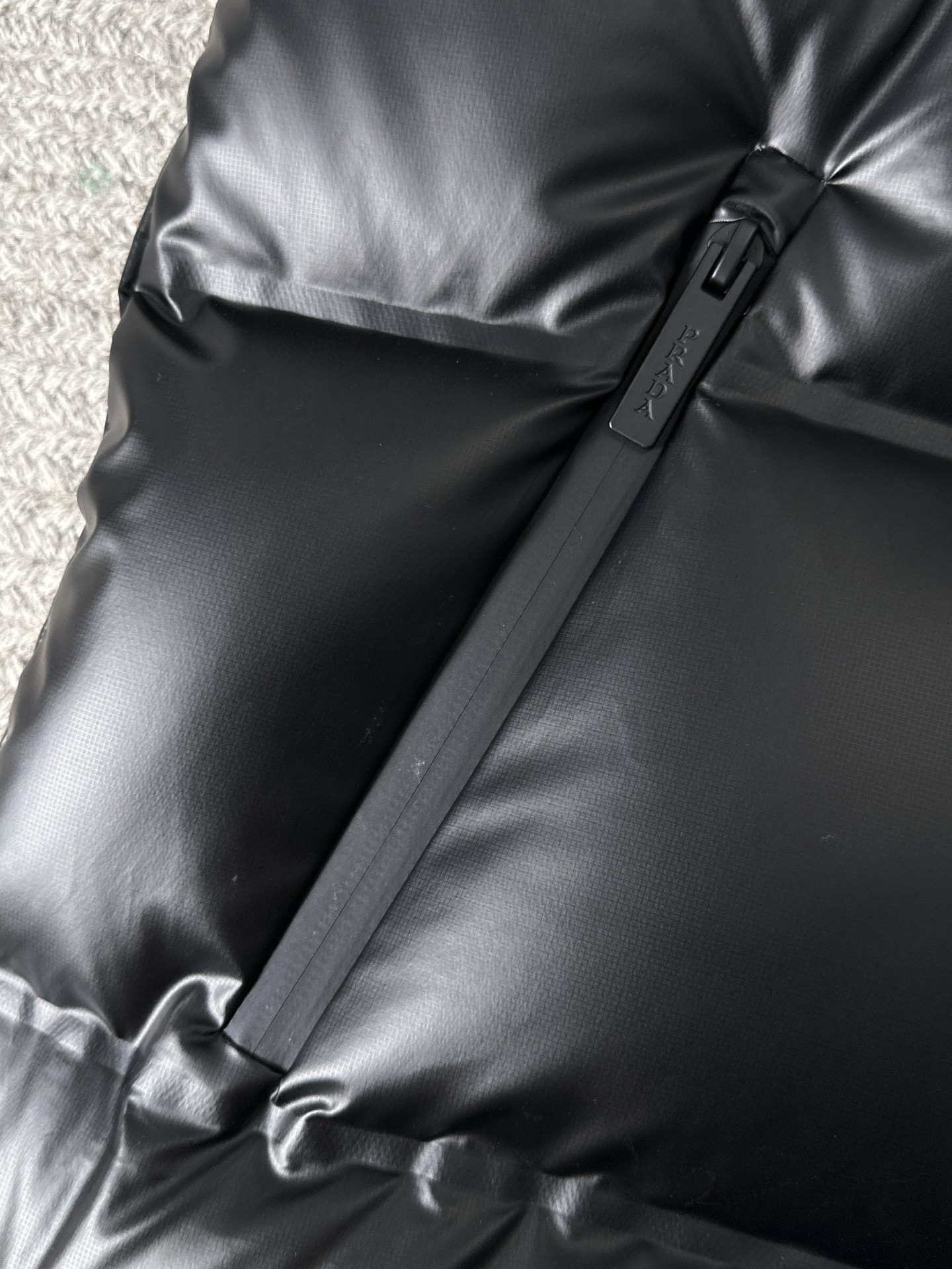 Prada Down Vest Cotton Black S-l-xl