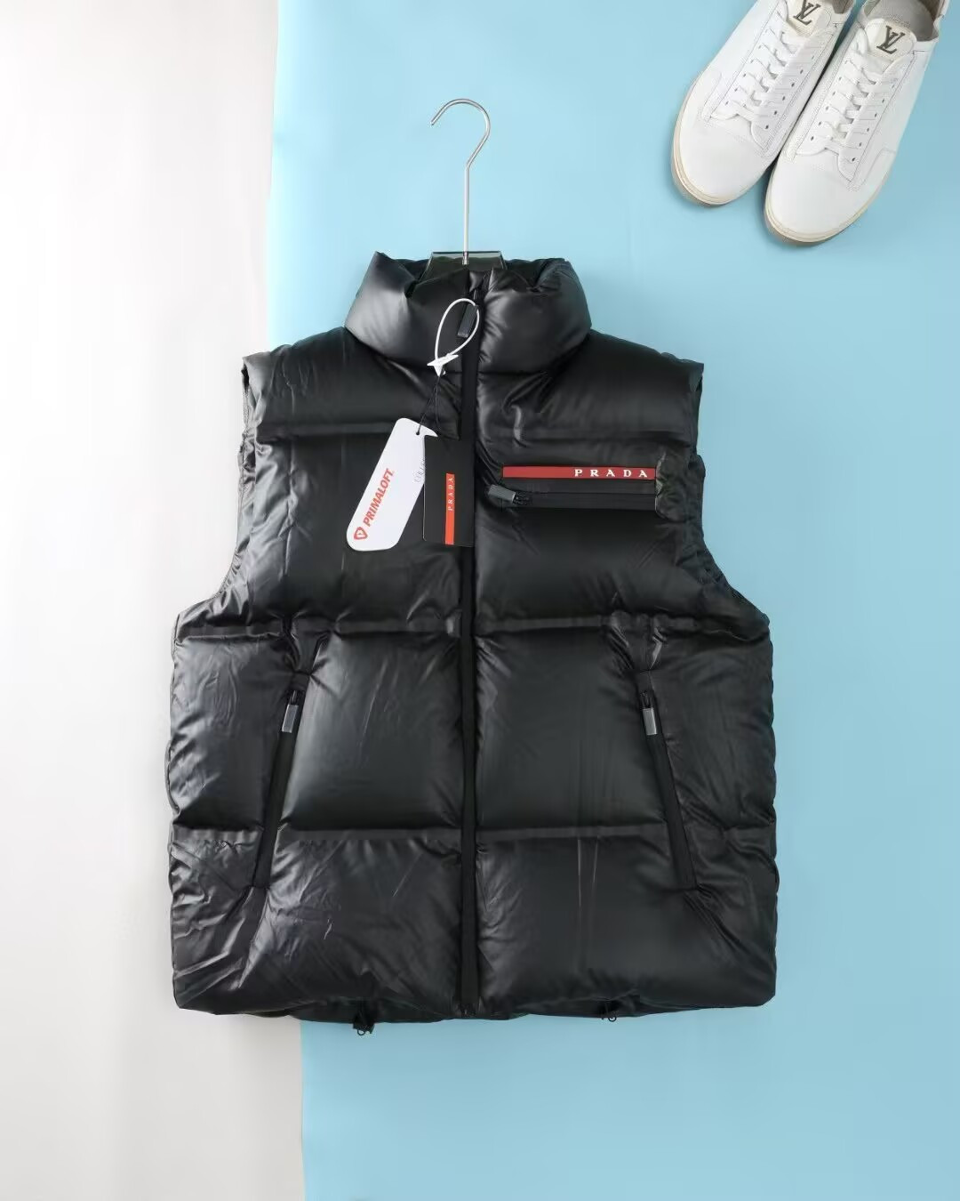 Prada Couple Vest Goose Down Hooded S-m-l-xl-xxl