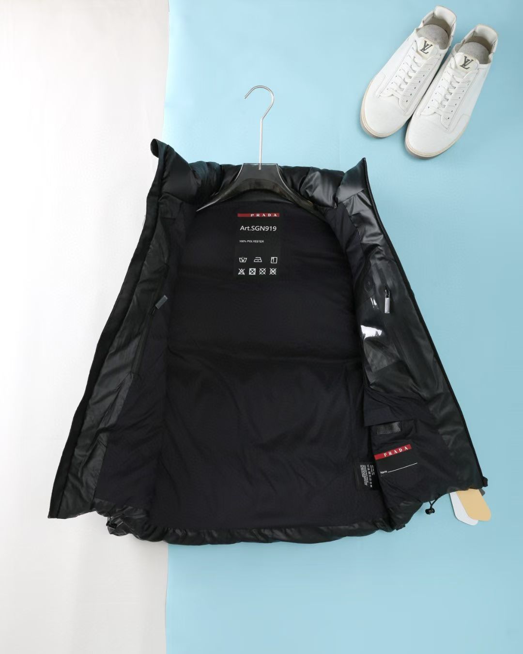 Prada Couple Vest Goose Down Hooded S-m-l-xl-xxl