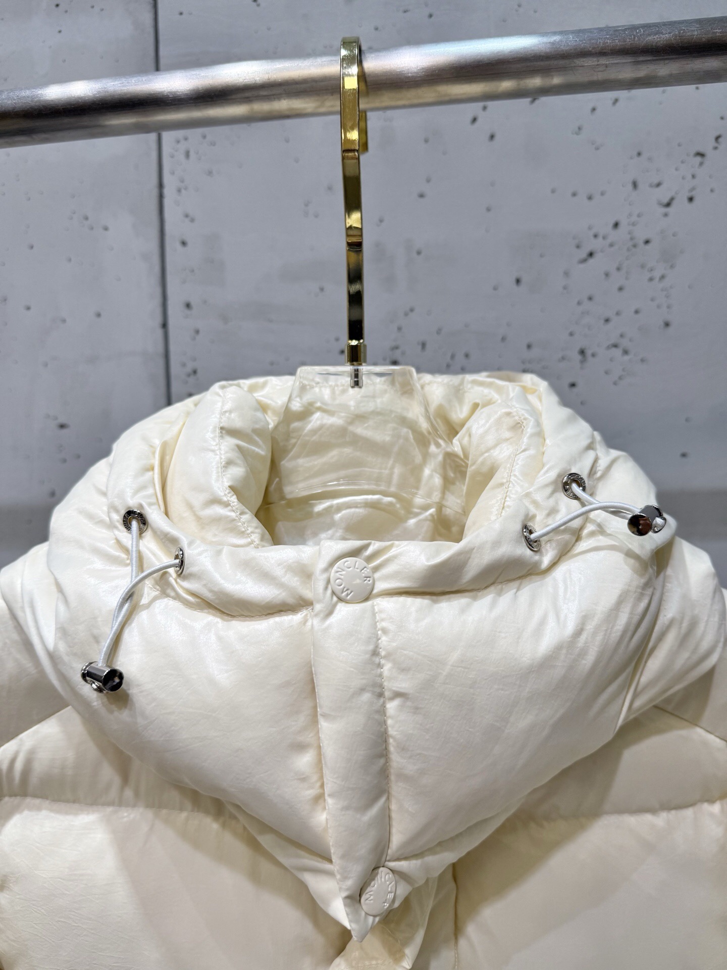 Moncler Down Jacket White Duck Down Black M-l-xl