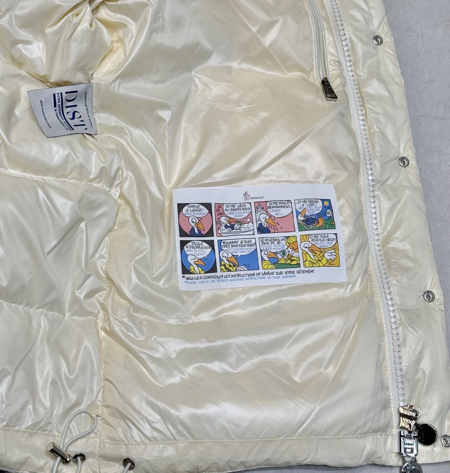 Moncler Down Jacket White Duck Down Black M-l-xl