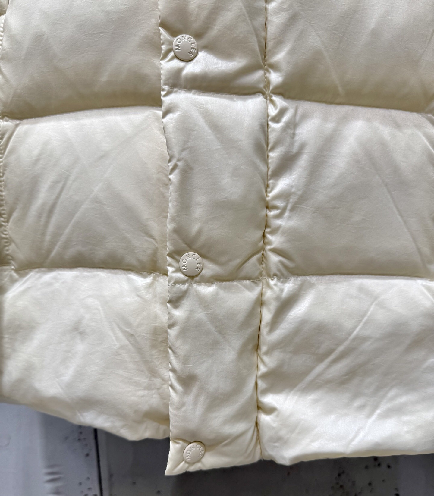 Moncler Down Jacket White Duck Down Black M-l-xl