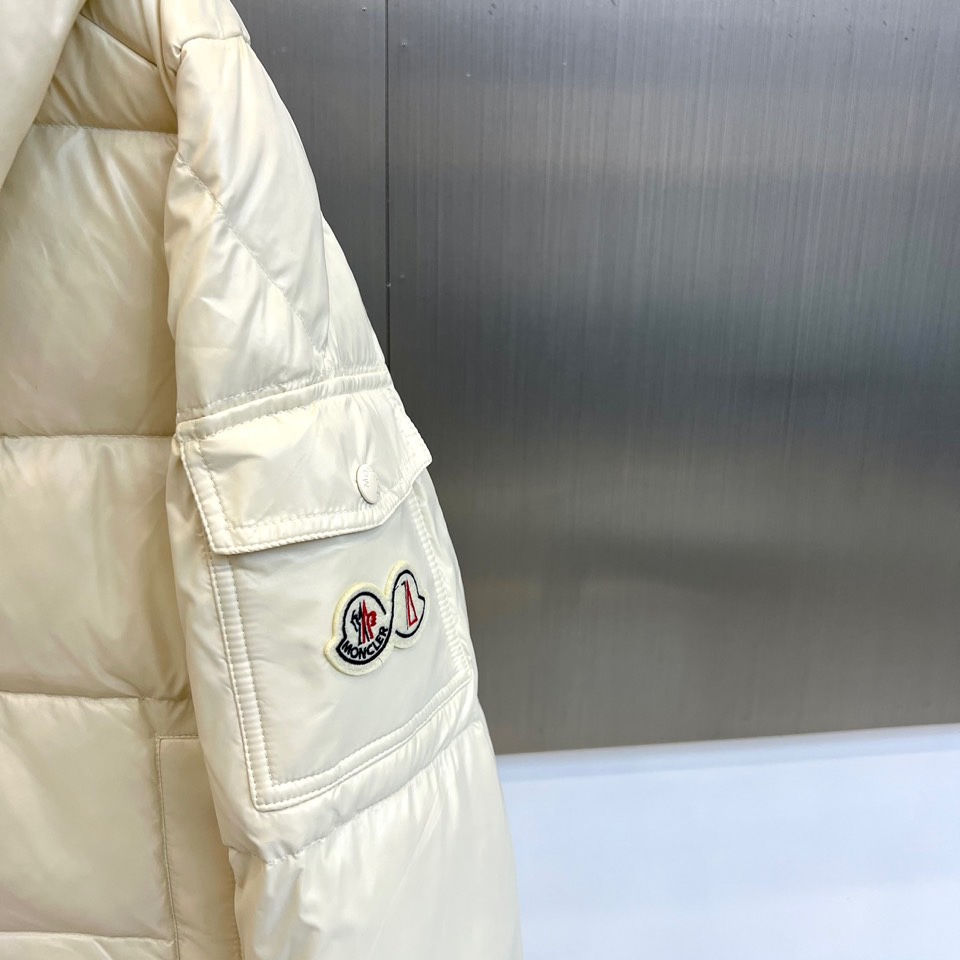 Moncler Down Jacket White Duck Down Black M-l-xl