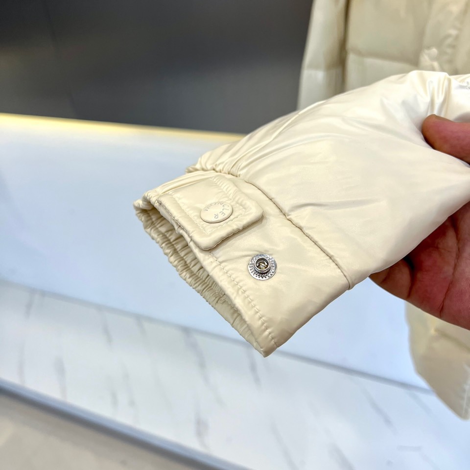 Moncler Down Jacket White Duck Down Black M-l-xl