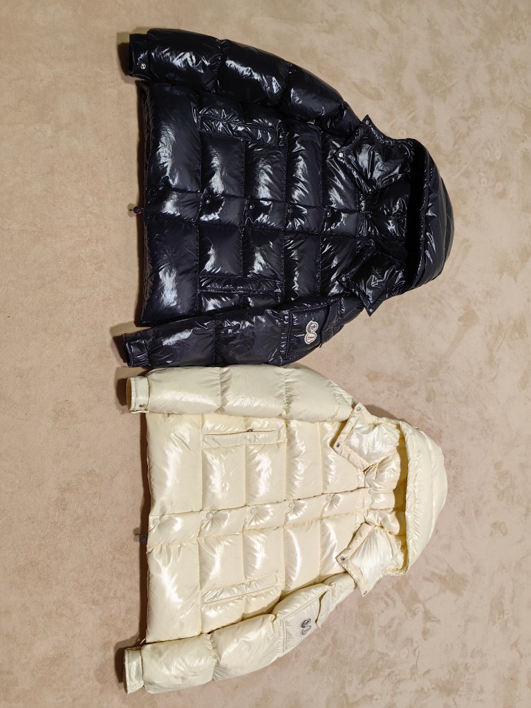 Moncler Down Jacket White Duck Down Black M-l-xl