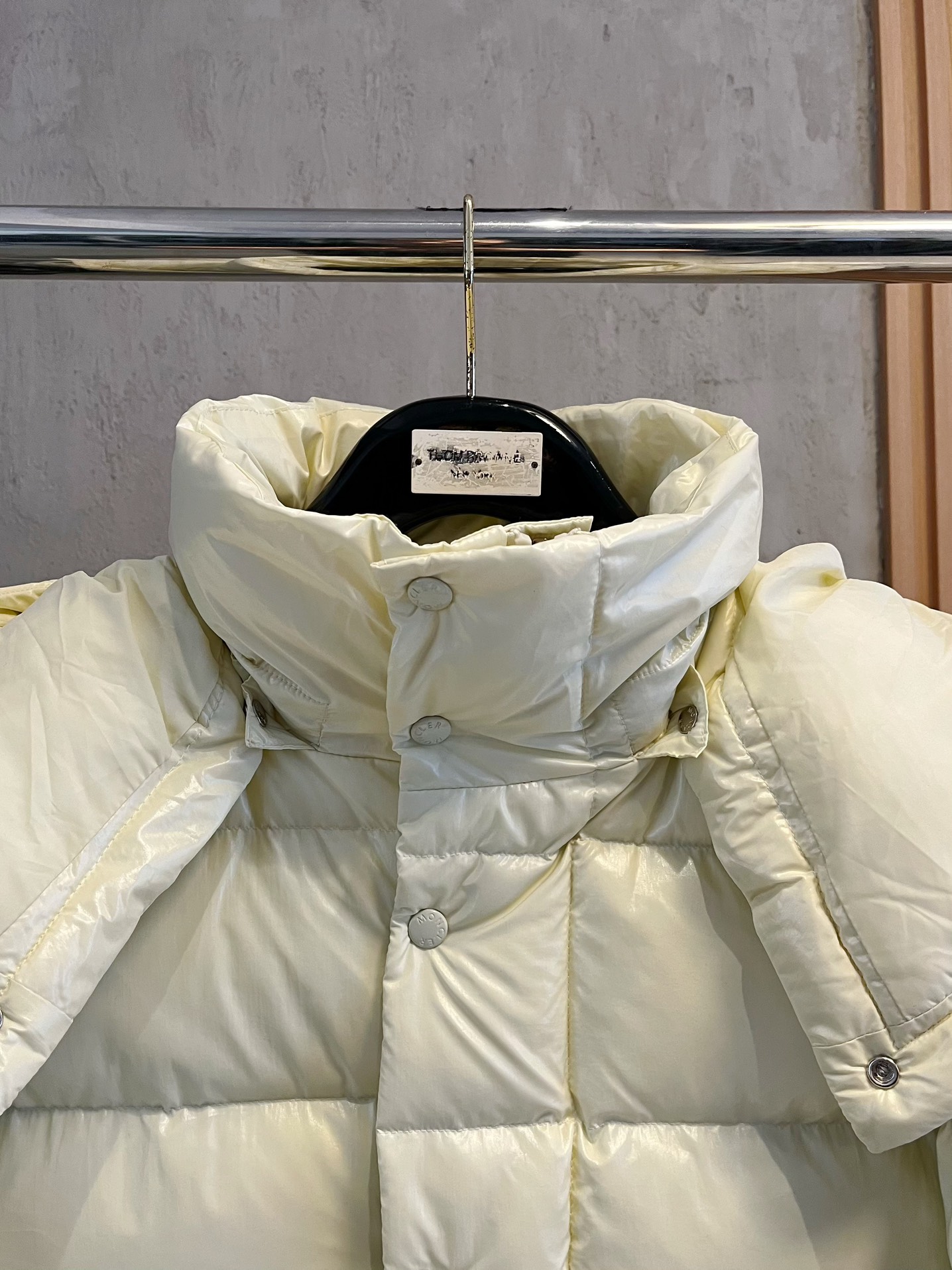 Moncler Down Jacket White Duck Down Black M-l-xl