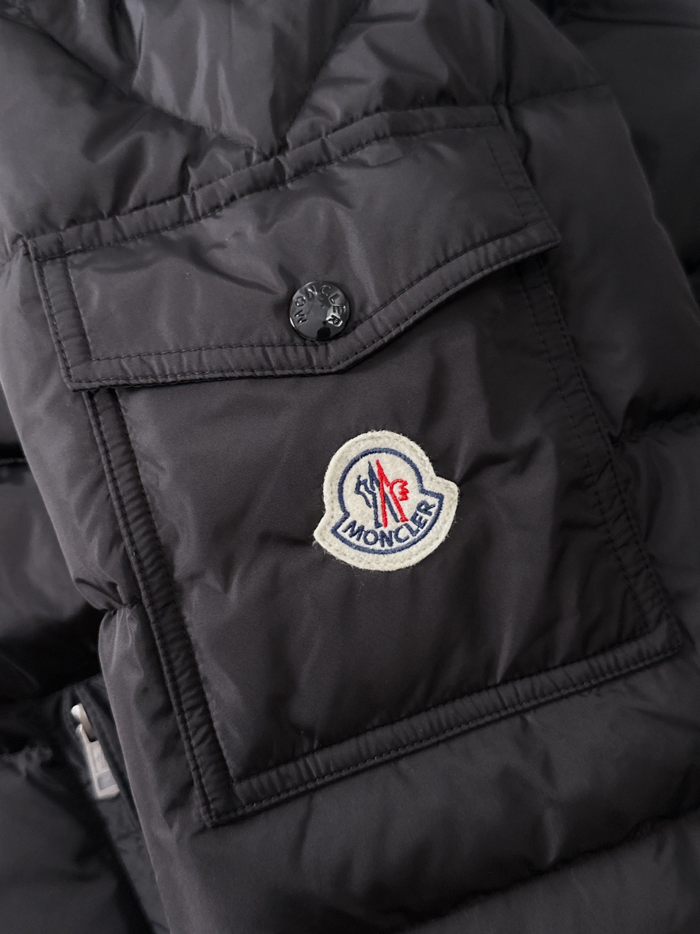 Moncler Couple Down Jacket White Duck Down Black Couple Style S-m-l