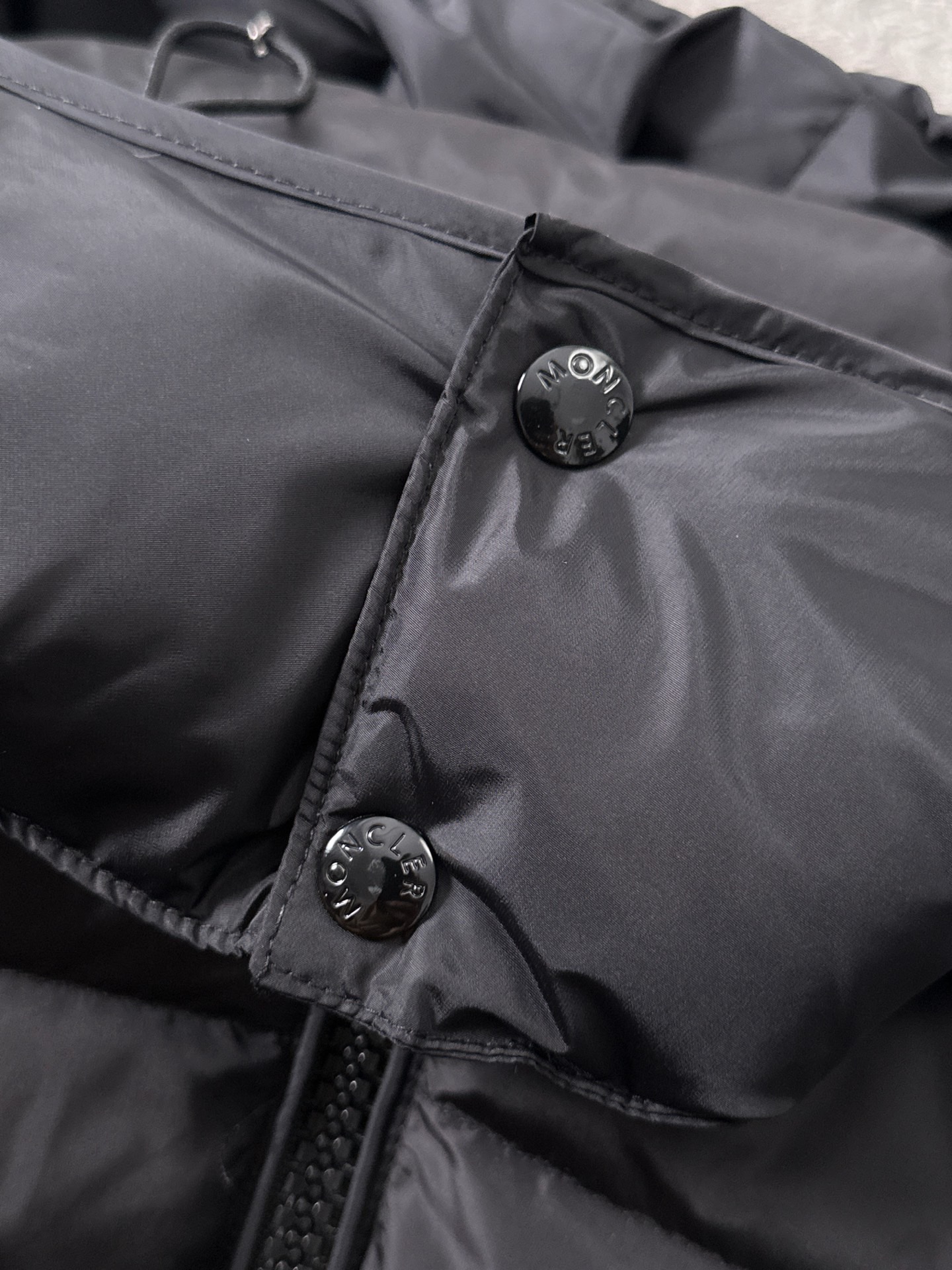 Moncler Couple Down Jacket White Duck Down Black Couple Style S-m-l