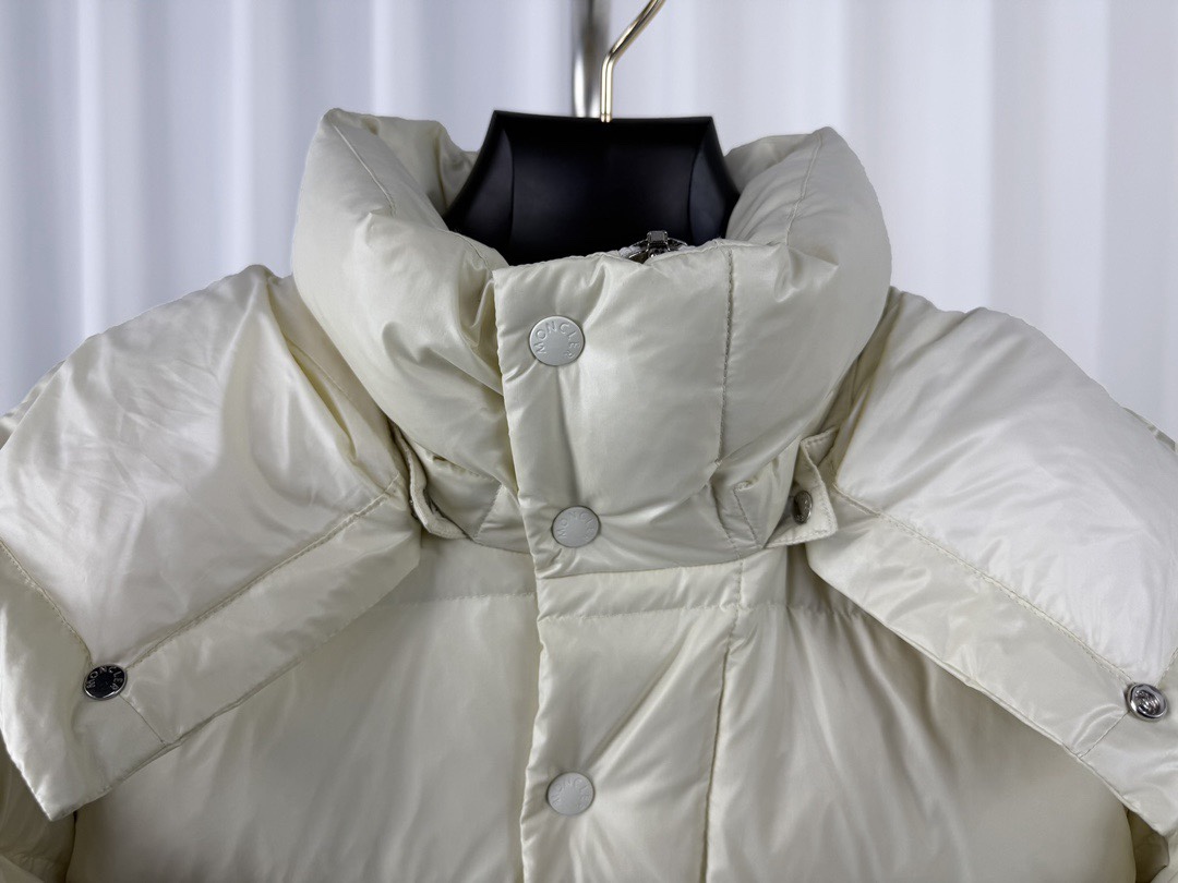 Moncler Down Jacket White Duck Down Black M-l-xl