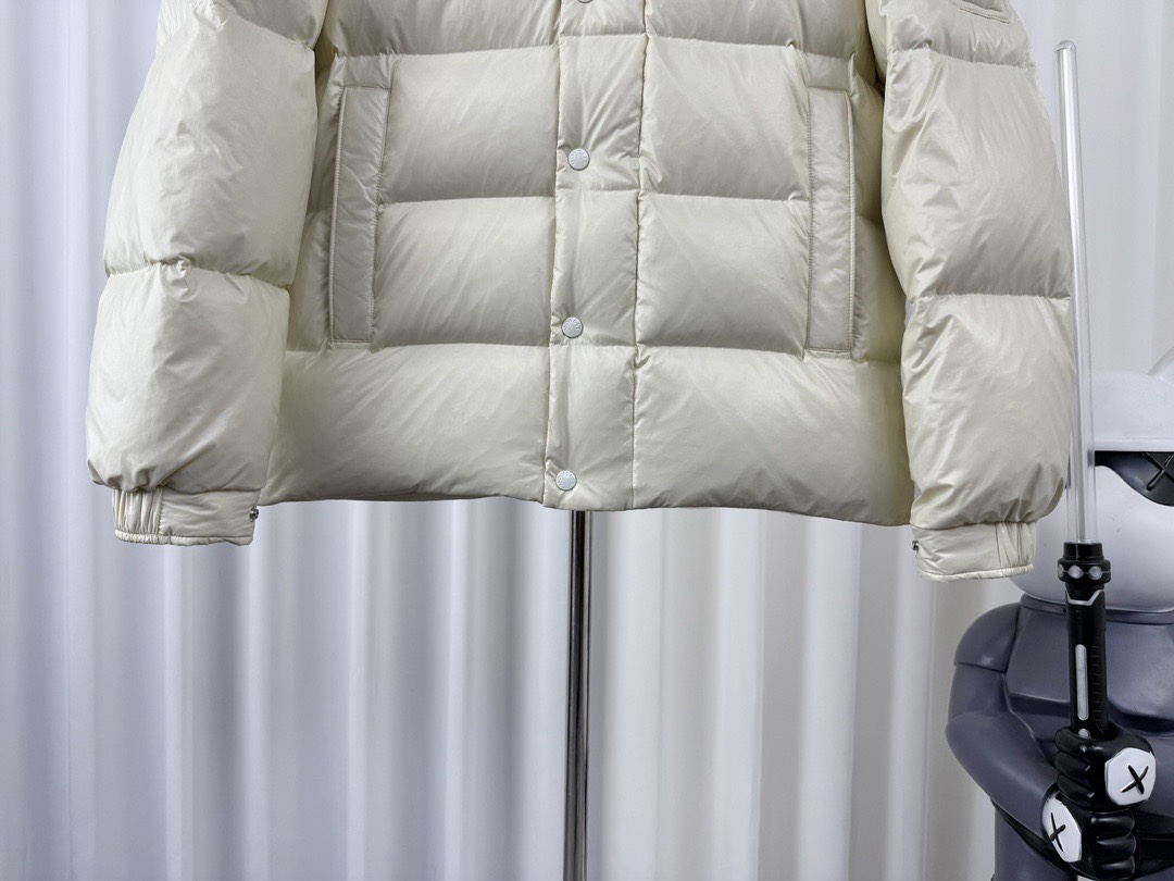 Moncler Down Jacket White Duck Down Black M-l-xl