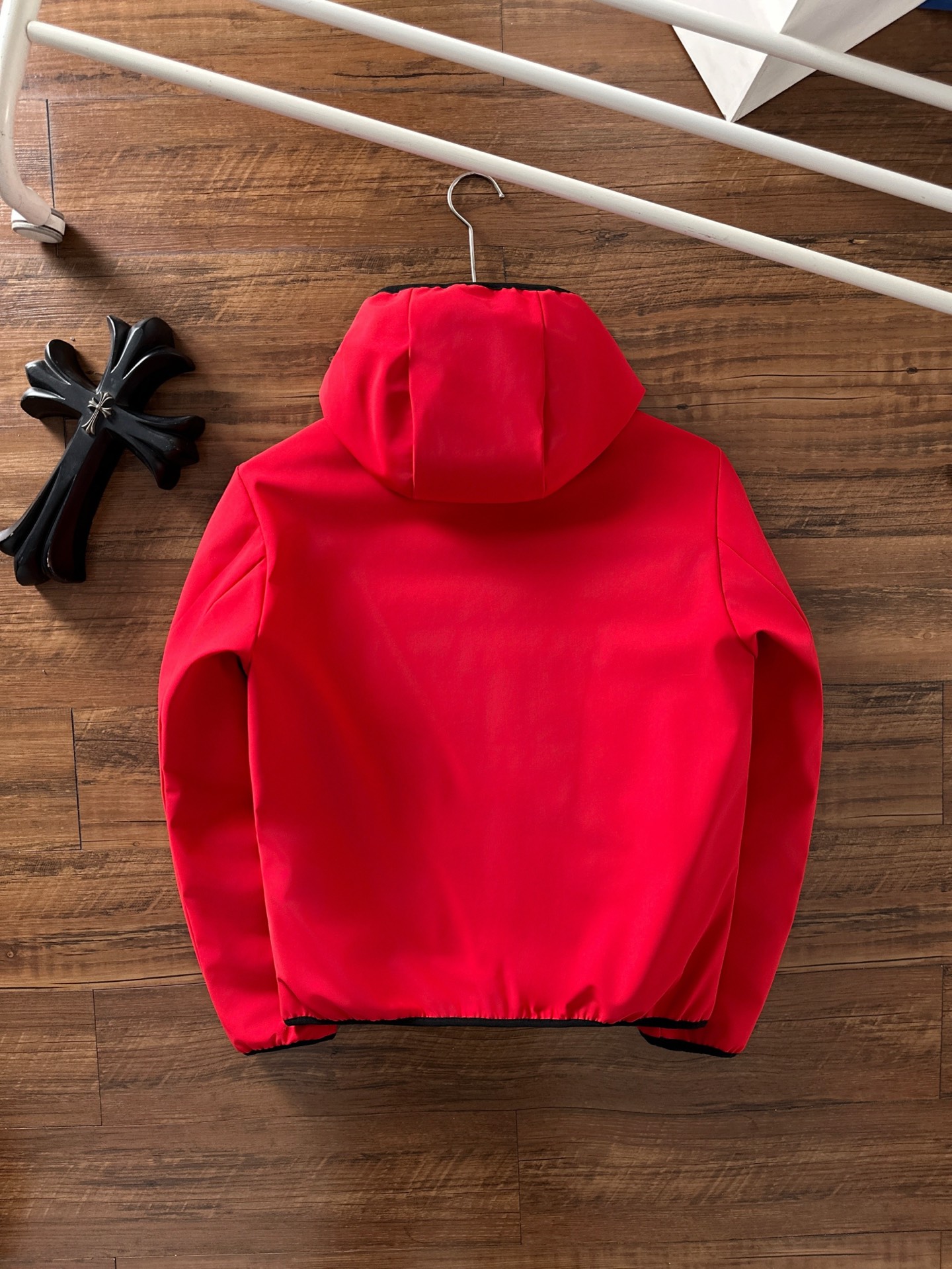 Moncler Male Jacket Goose Down Black Hooded S-m-l