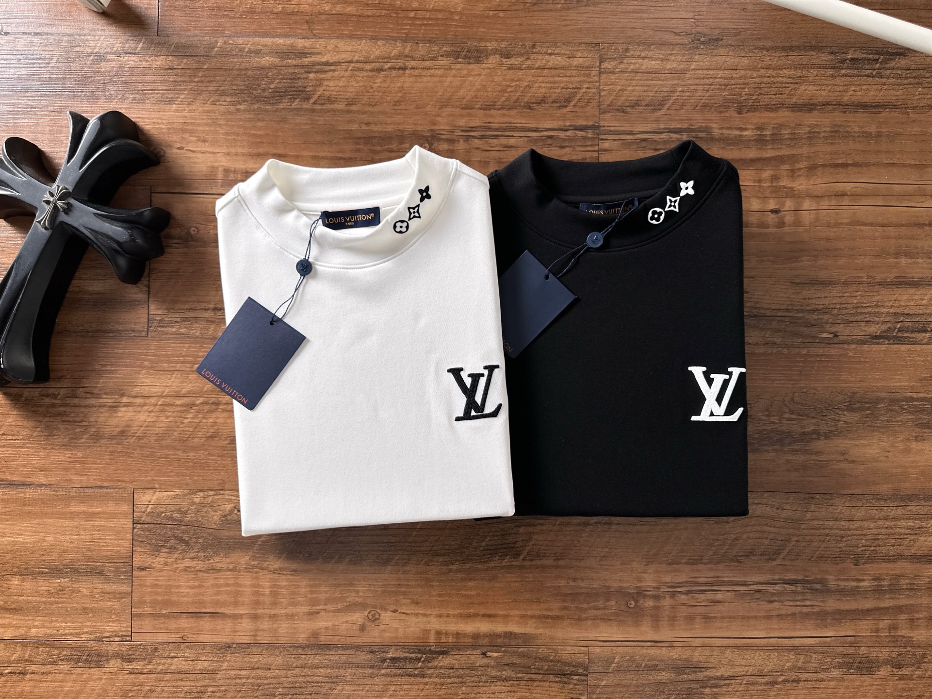 Louis Vuitton Male Basic Clothing Cotton Black Fleece Lined S-m-l-xl