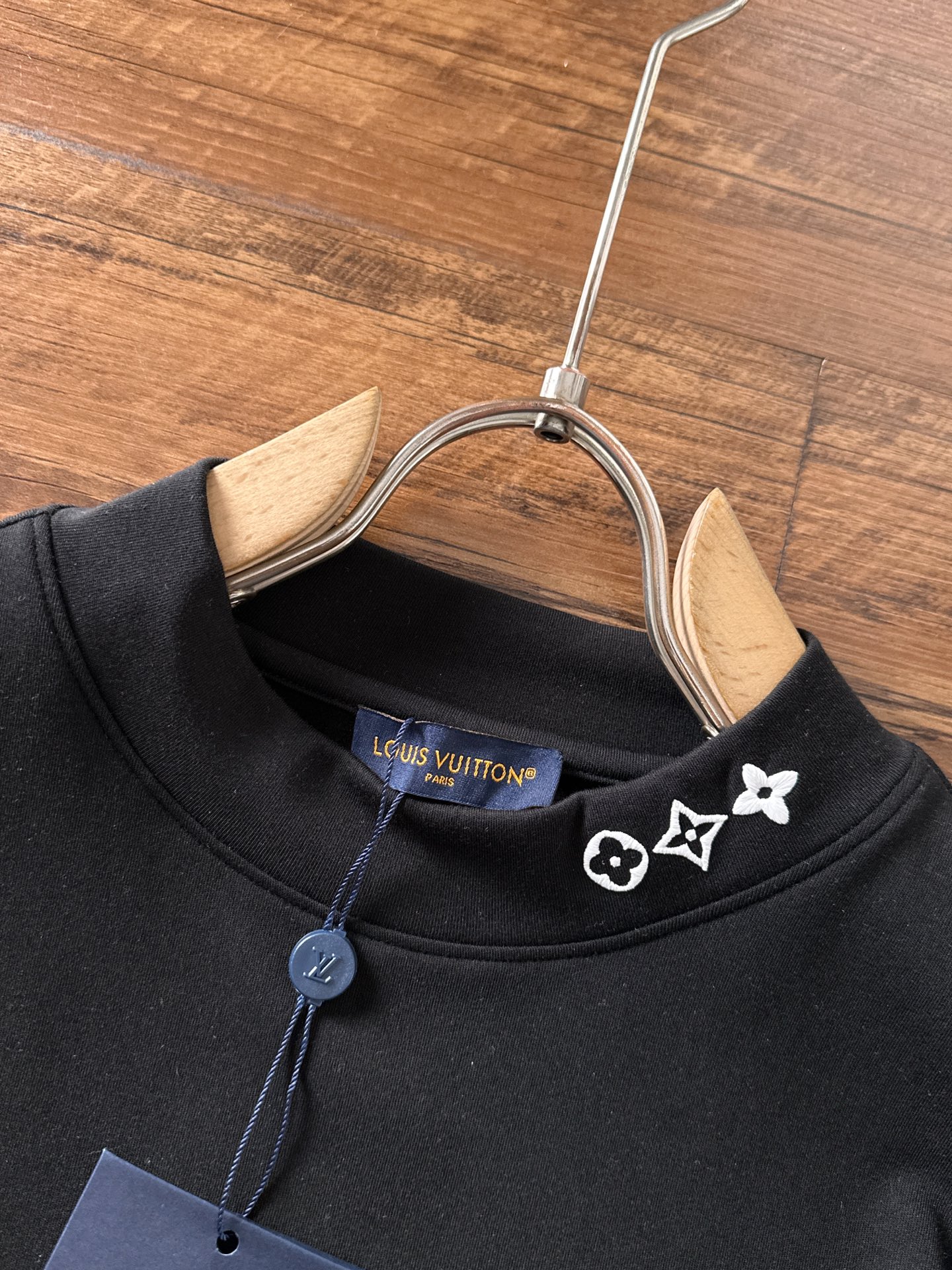 Louis Vuitton Male Basic Clothing Cotton Black Fleece Lined S-m-l-xl