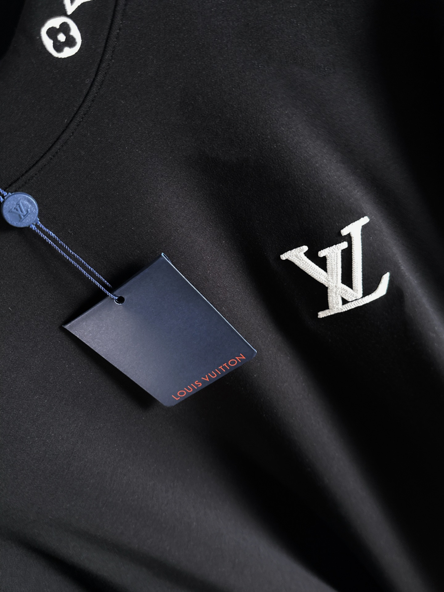 Louis Vuitton Male Basic Clothing Cotton Black Fleece Lined S-m-l-xl