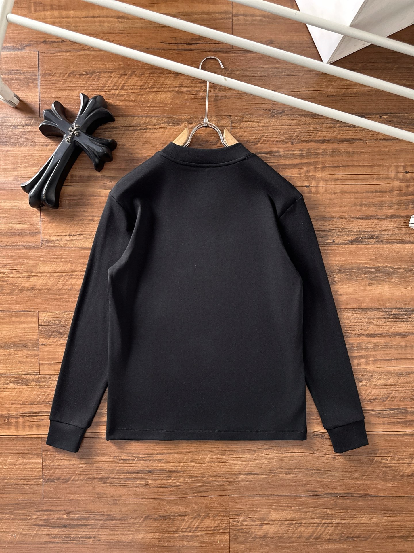 Louis Vuitton Male Basic Clothing Cotton Black Fleece Lined S-m-l-xl