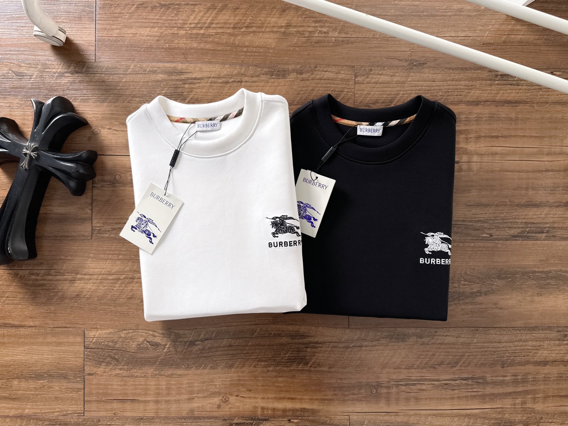 Burberry Hoodie Cotton Black S-m-l-xl