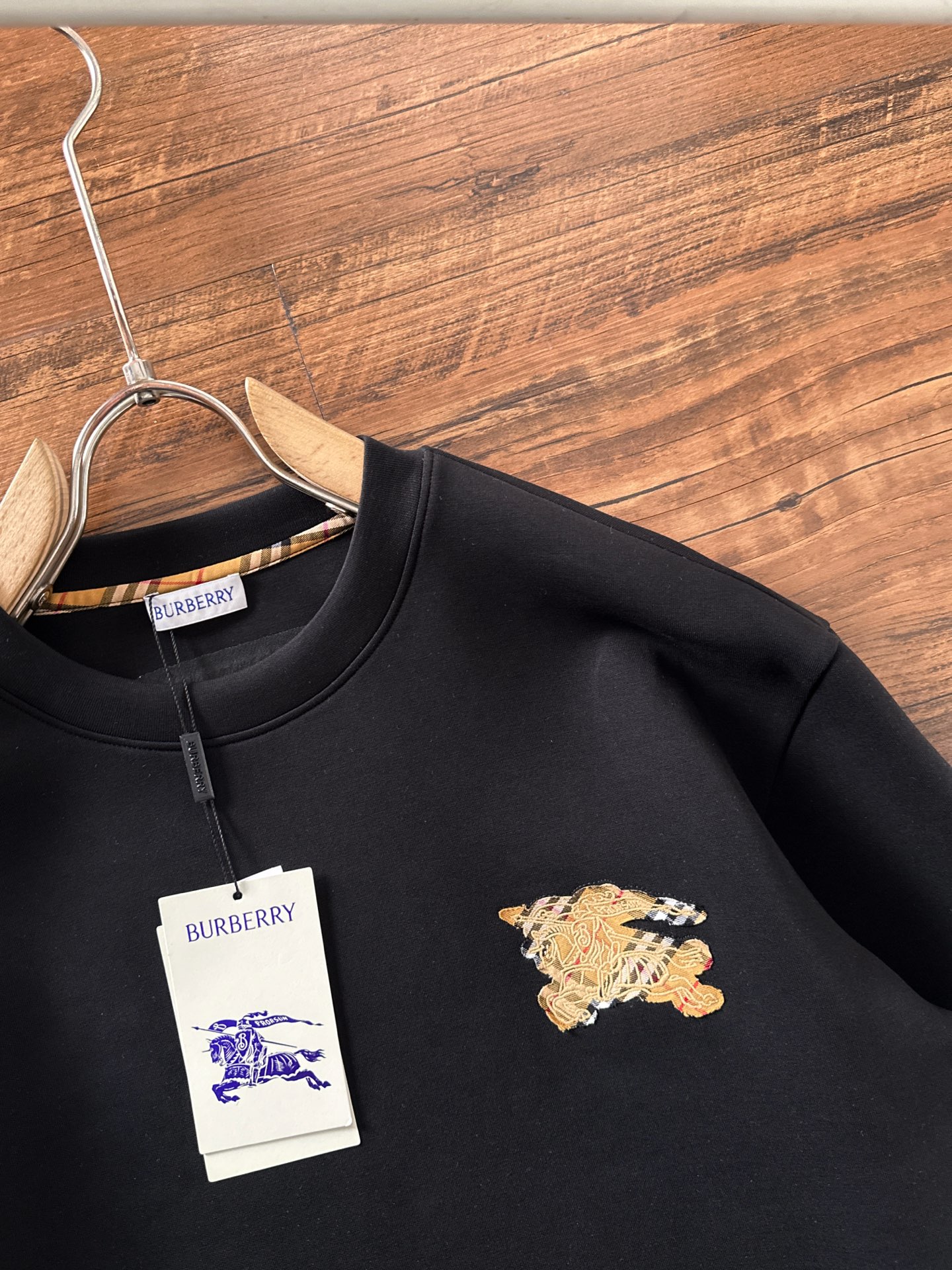 Burberry Hoodie Cotton Black S-m-l-xl