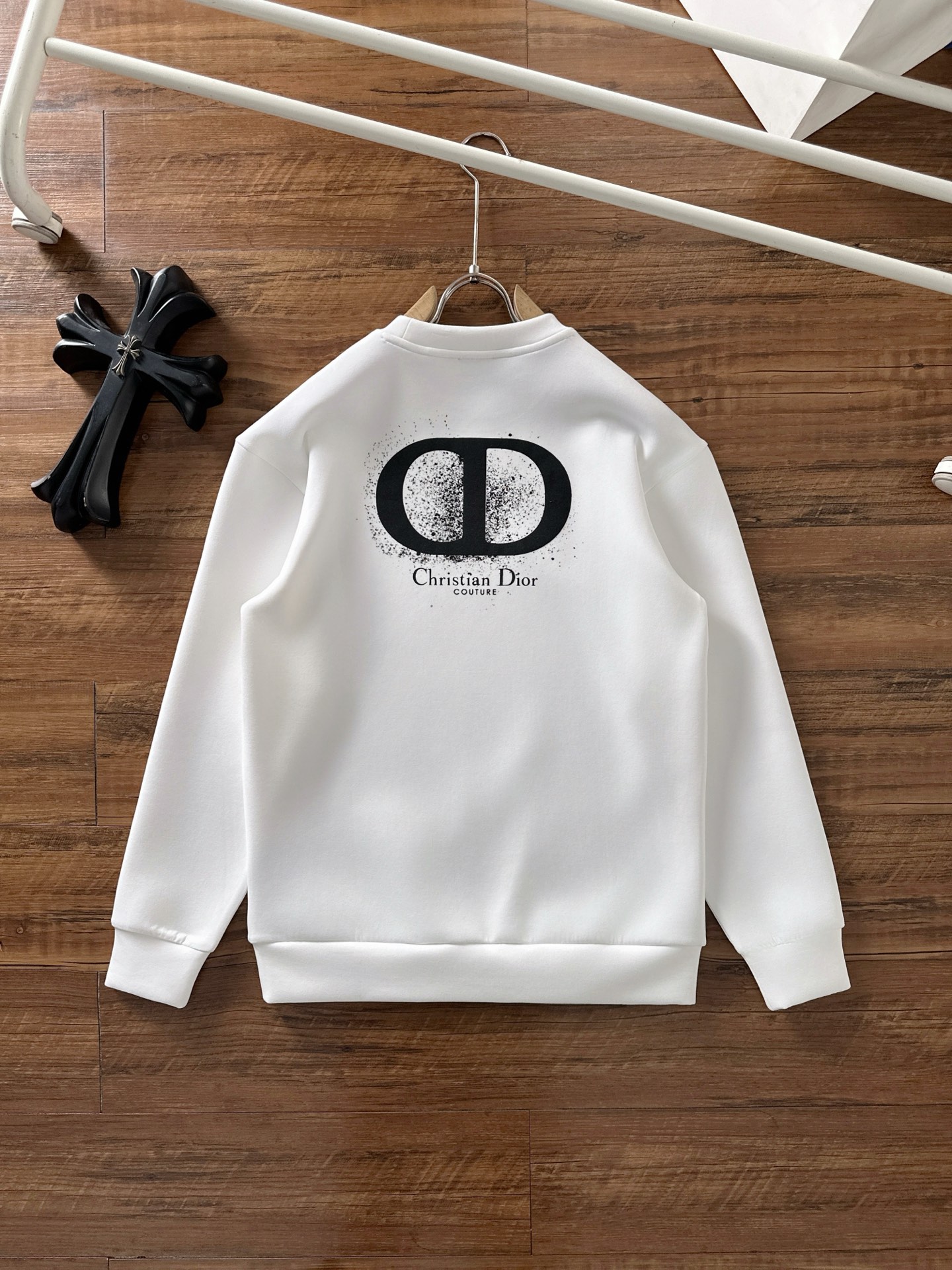 Dior Male Hoodie Cotton Black Printed S-m-l-xl