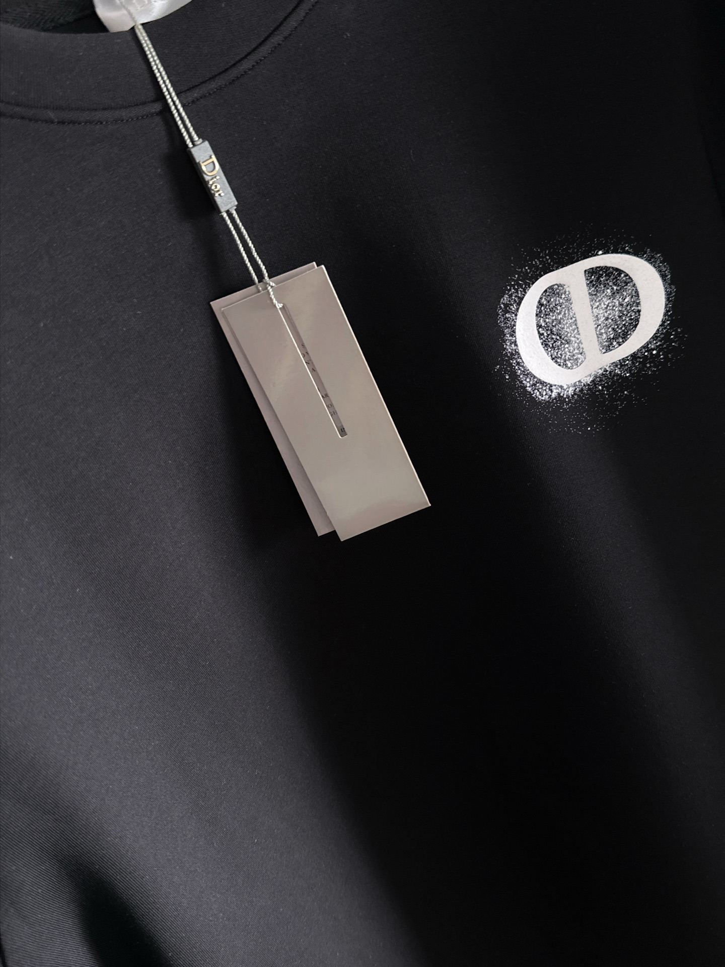 Dior Male Hoodie Cotton Black Printed S-m-l-xl