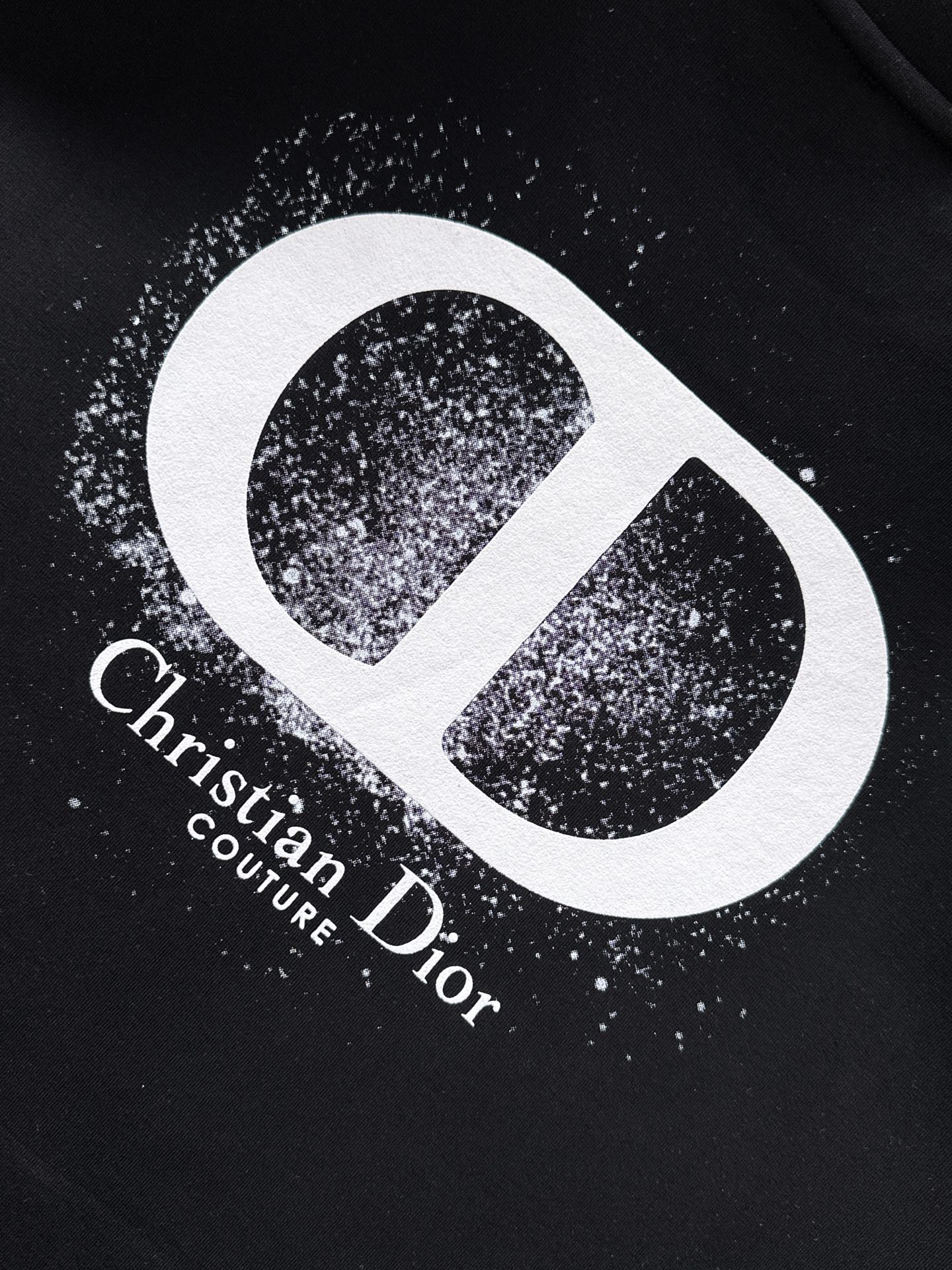 Dior Male Hoodie Cotton Black Printed S-m-l-xl