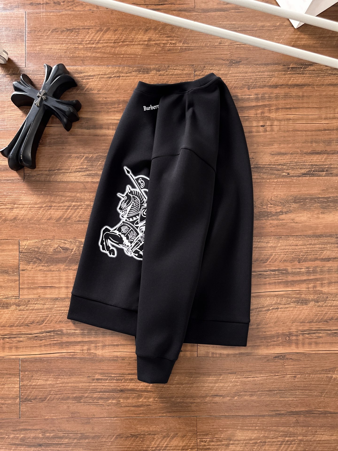Burberry Hoodie Cotton Black S-m-l-xl