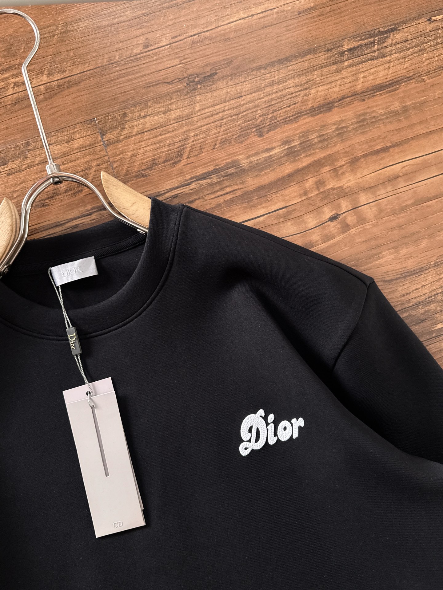 Dior Male Hoodie Cotton Black Printed S-m-l-xl