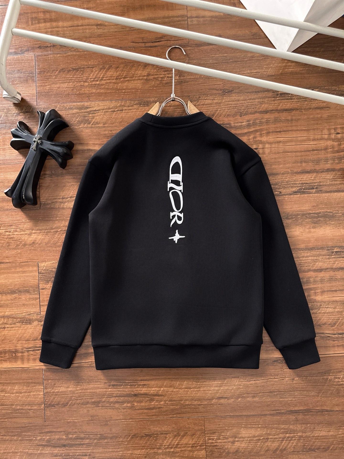 Dior Male Hoodie Cotton Black Printed S-m-l-xl