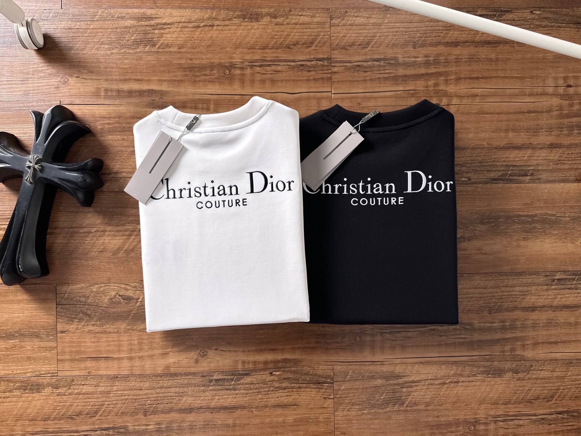 Dior Couple Hoodie Cotton Black S-m-l-xl