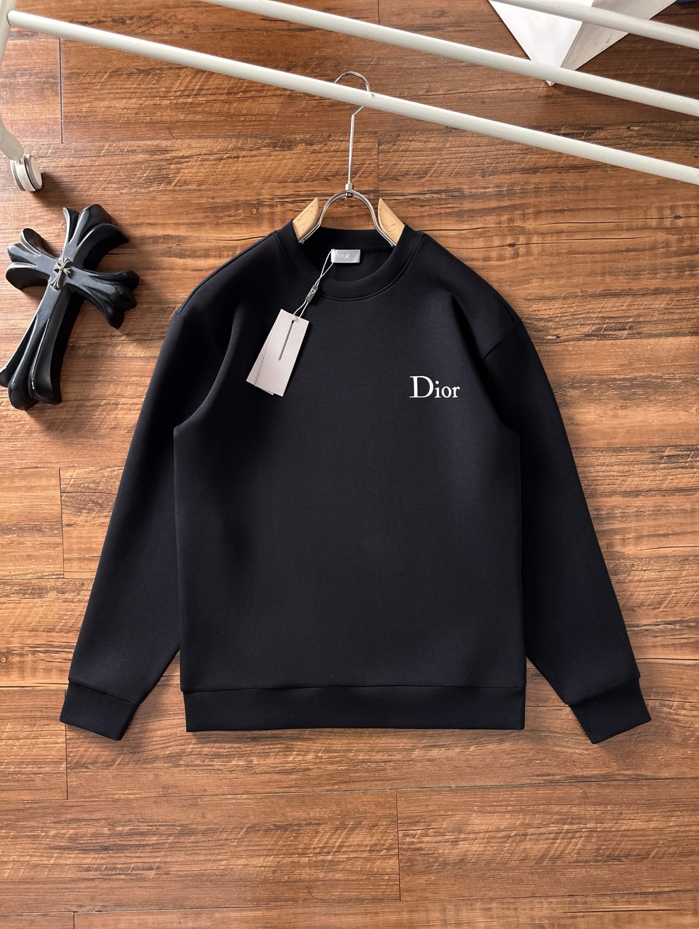 Dior Couple Hoodie Cotton Black S-m-l-xl
