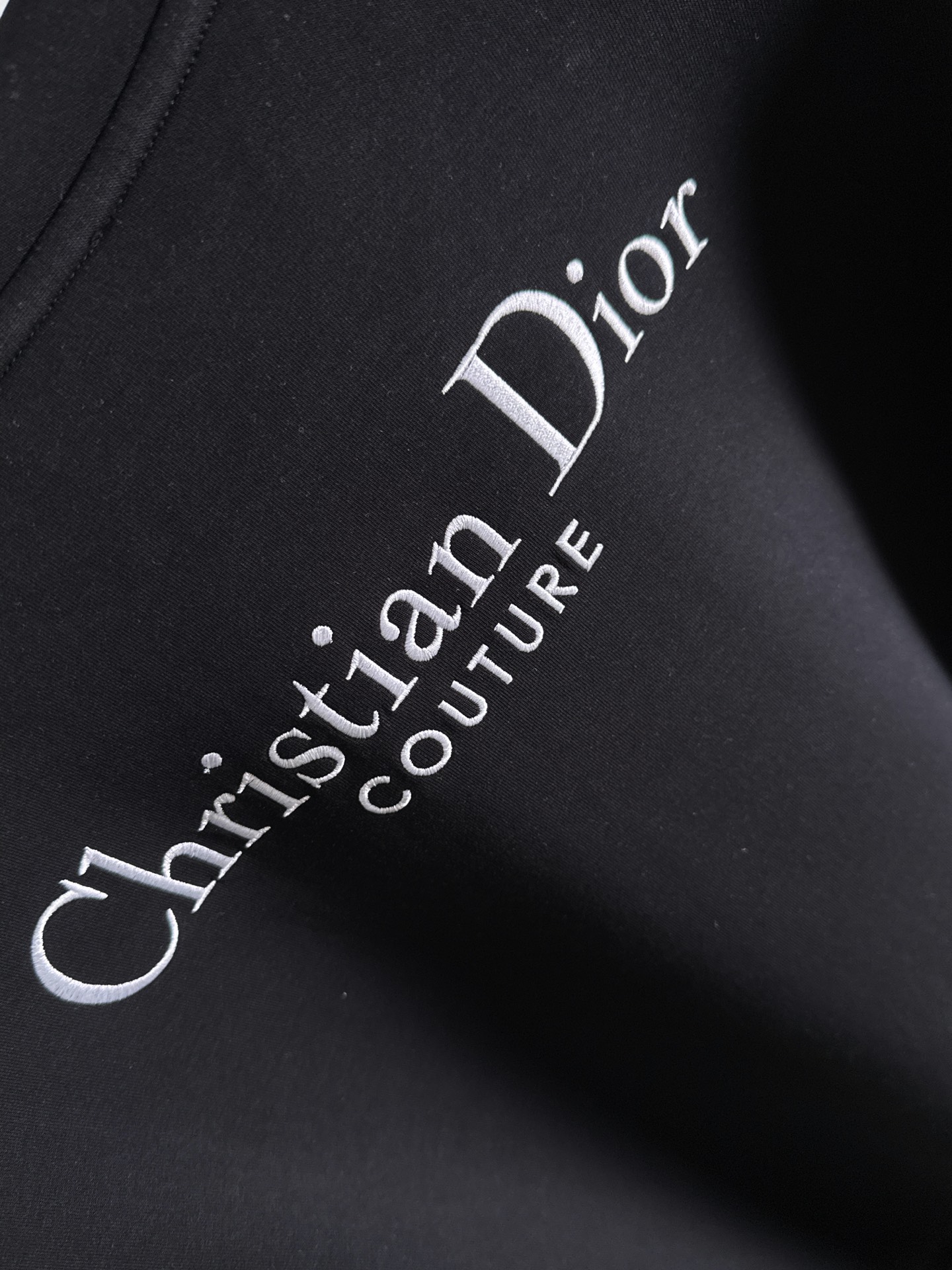 Dior Couple Hoodie Cotton Black S-m-l-xl