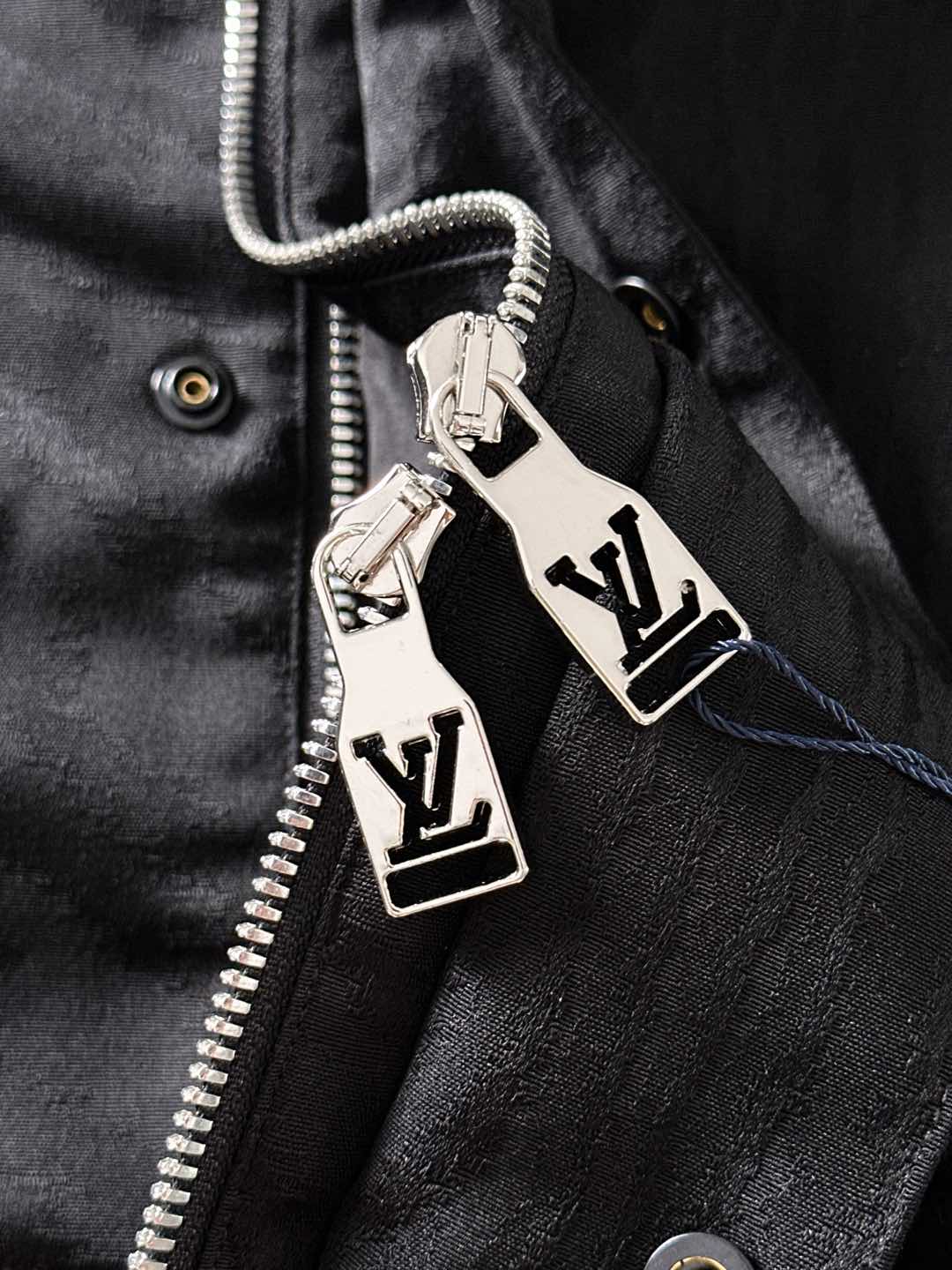 Louis Vuitton Male Jacket Black Couple Style S-m-l-xl