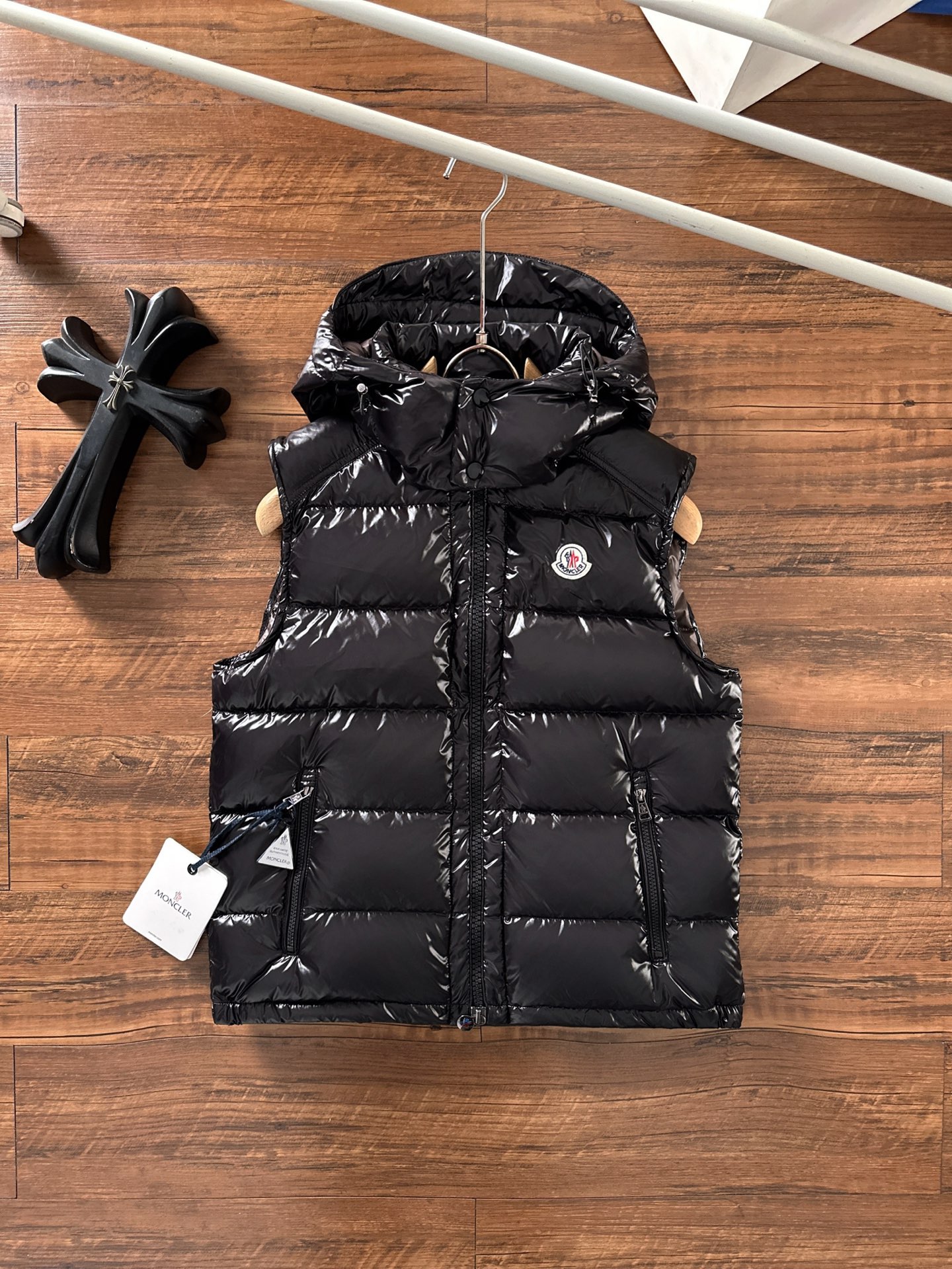 Moncler Male Down Vest Hooded S-m-l