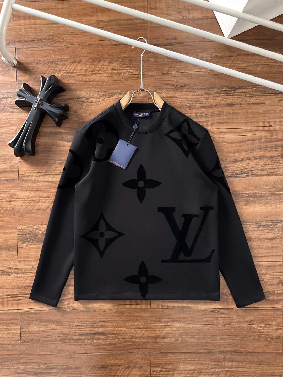 Louis Vuitton Couple Hoodie Cotton Black S-m-l-xl-xxl