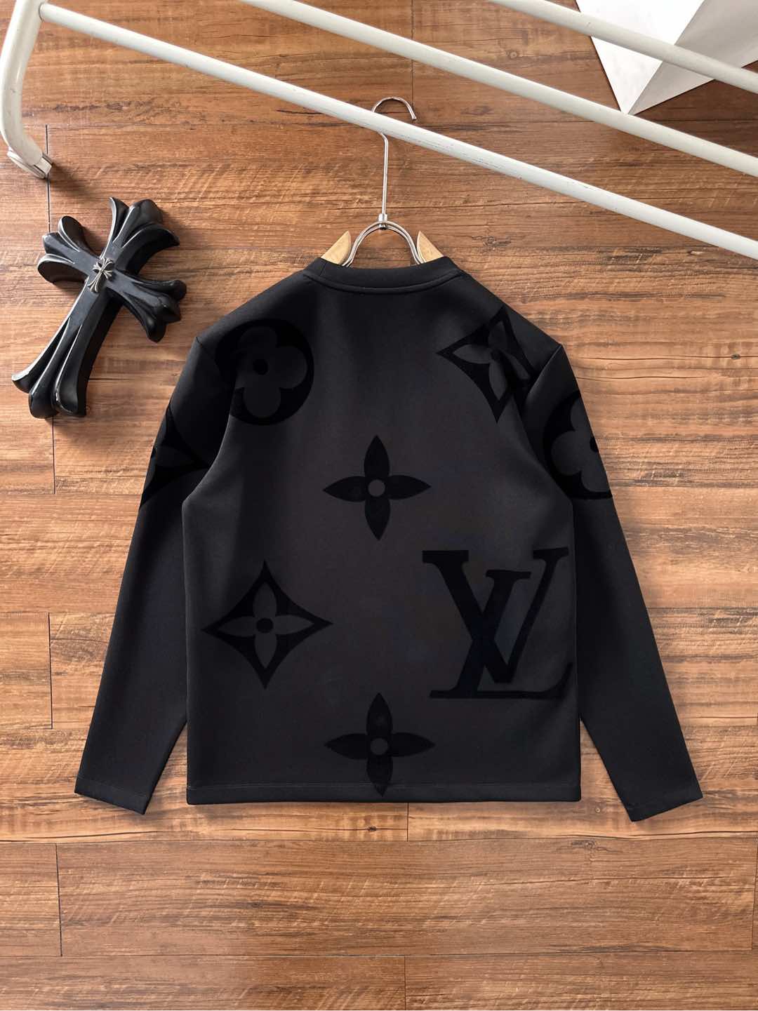 Louis Vuitton Couple Hoodie Cotton Black S-m-l-xl-xxl