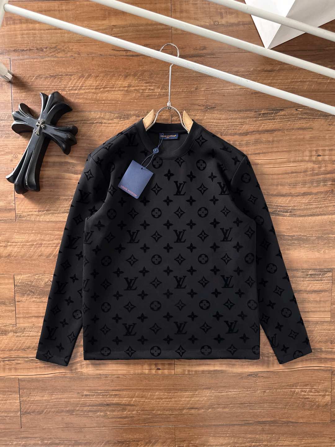 Louis Vuitton Couple Hoodie Cotton Black S-m-l-xl-xxl