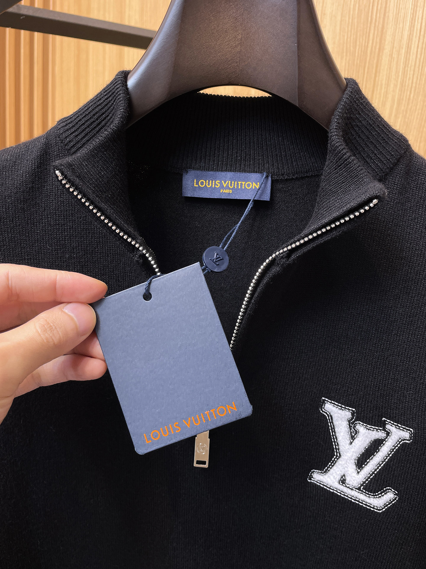 Louis Vuitton Male Basic Clothing Wool Black M-l-xxxl