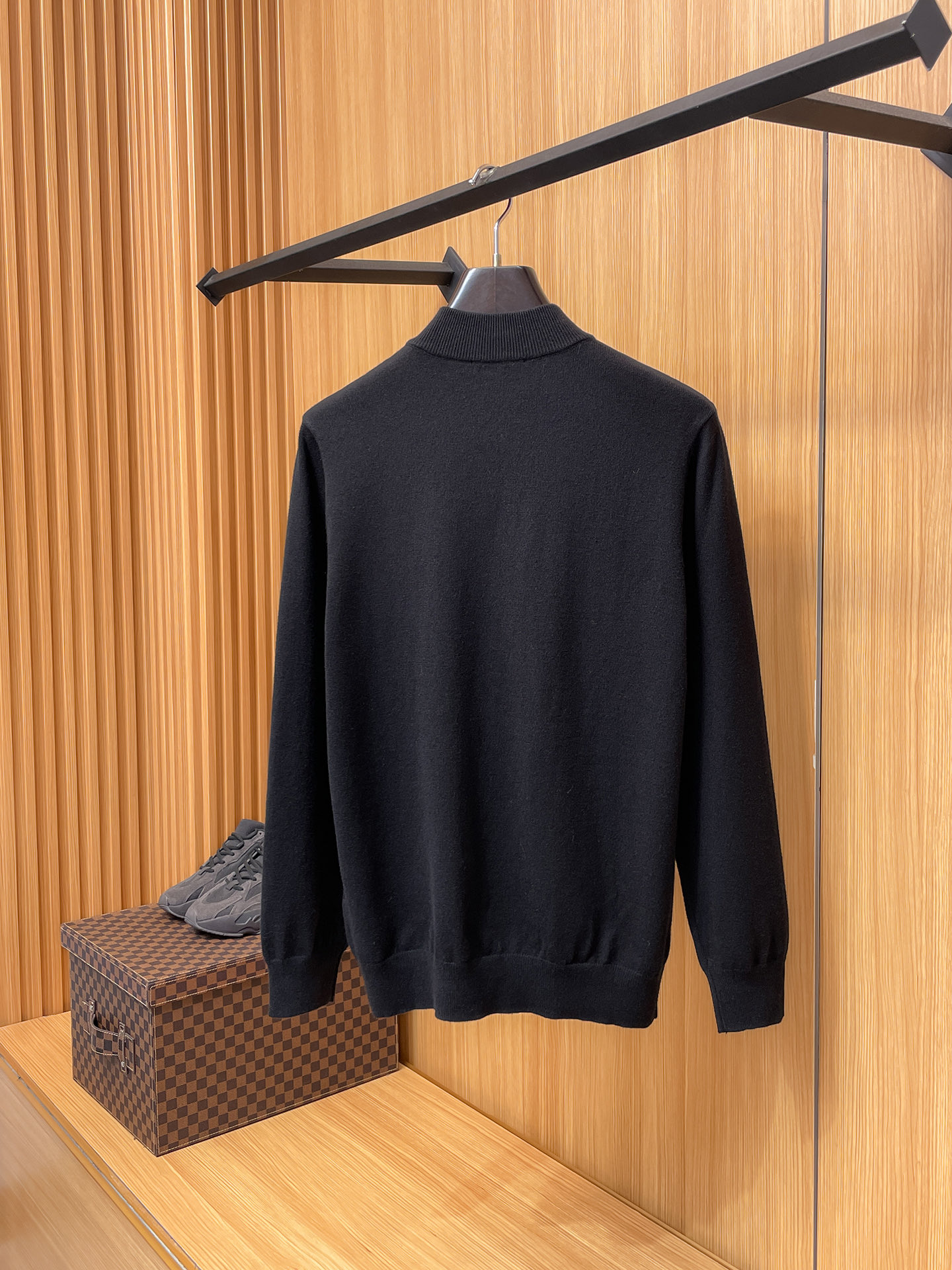 Louis Vuitton Male Basic Clothing Wool Black M-l-xxxl
