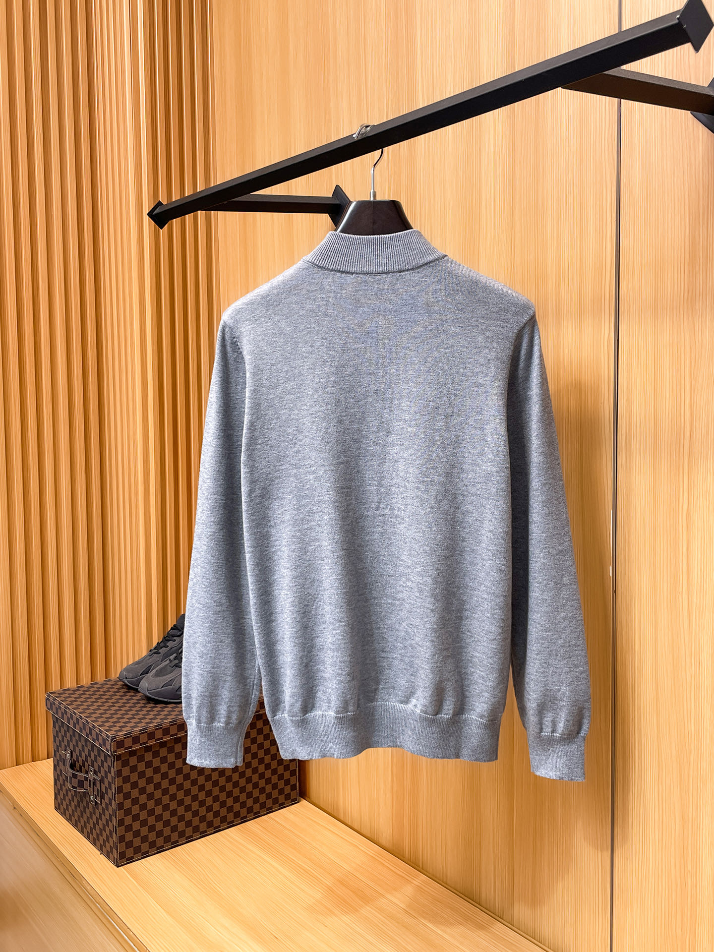 Louis Vuitton Male Basic Clothing Wool Black M-l-xxxl