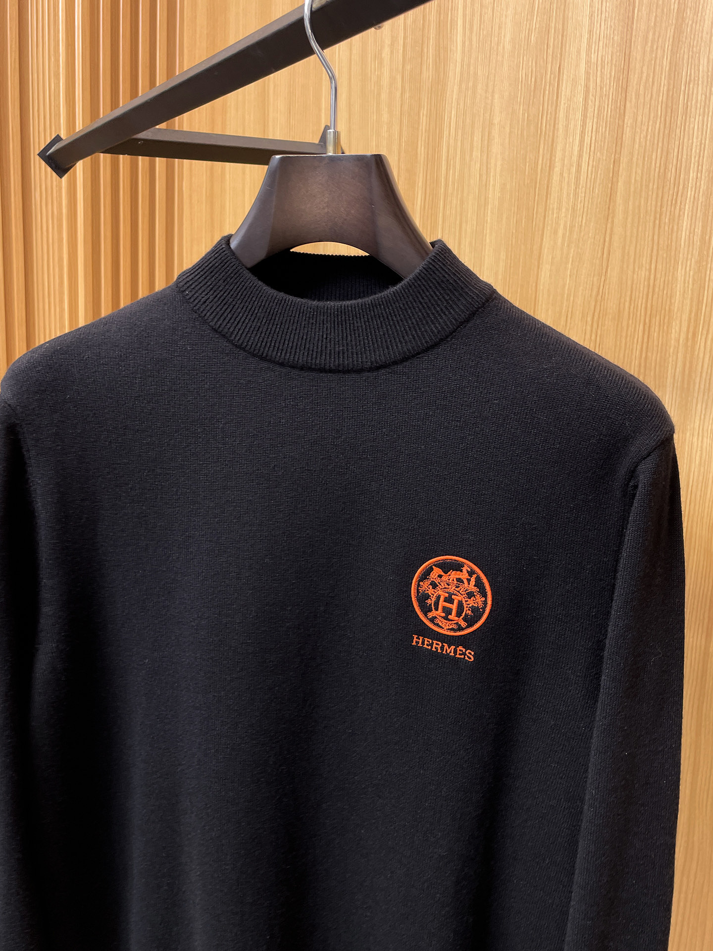 Hermès Male Basic Clothing Wool Black S-m-xxxl
