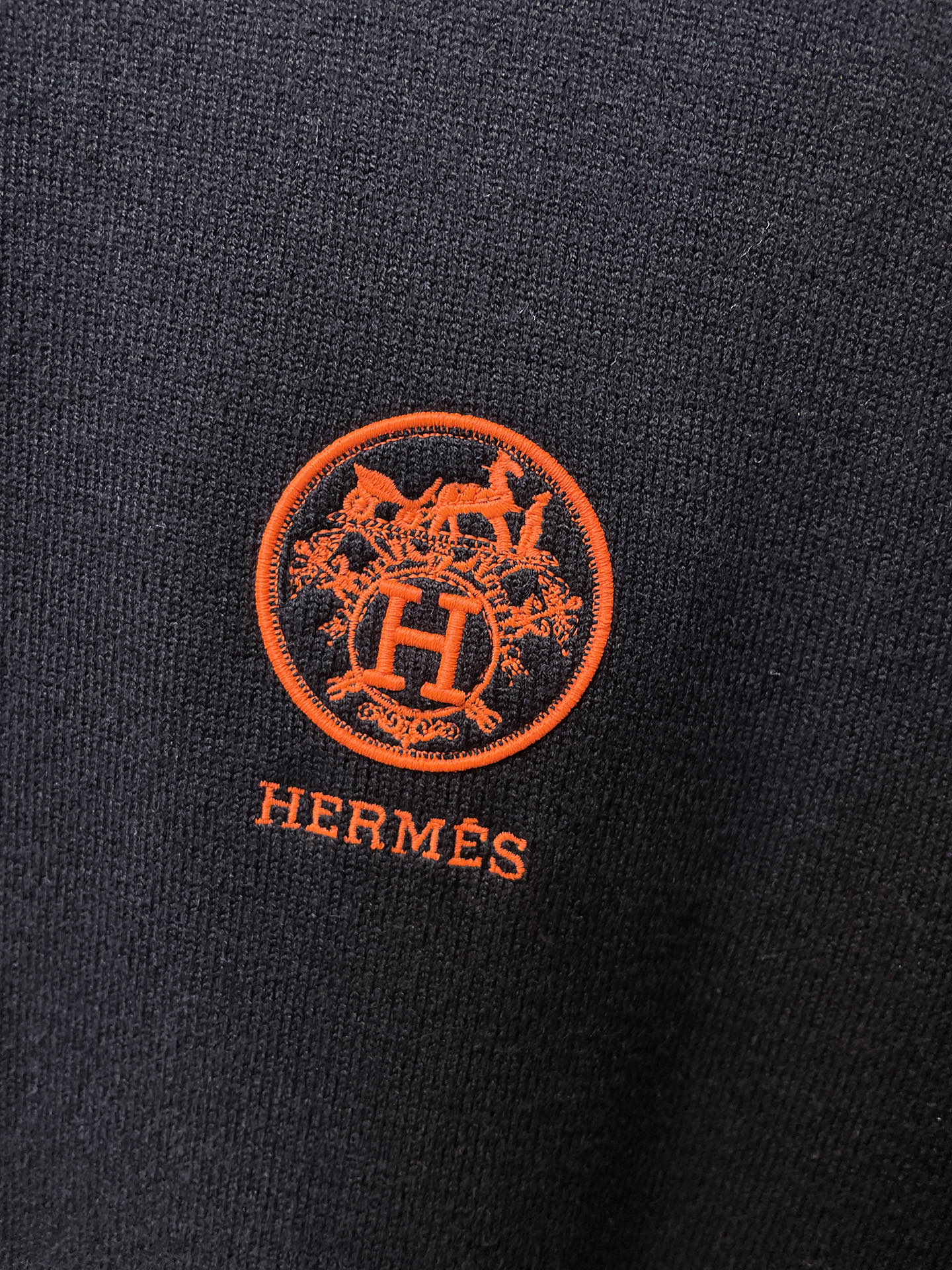 Hermès Male Basic Clothing Wool Black S-m-xxxl