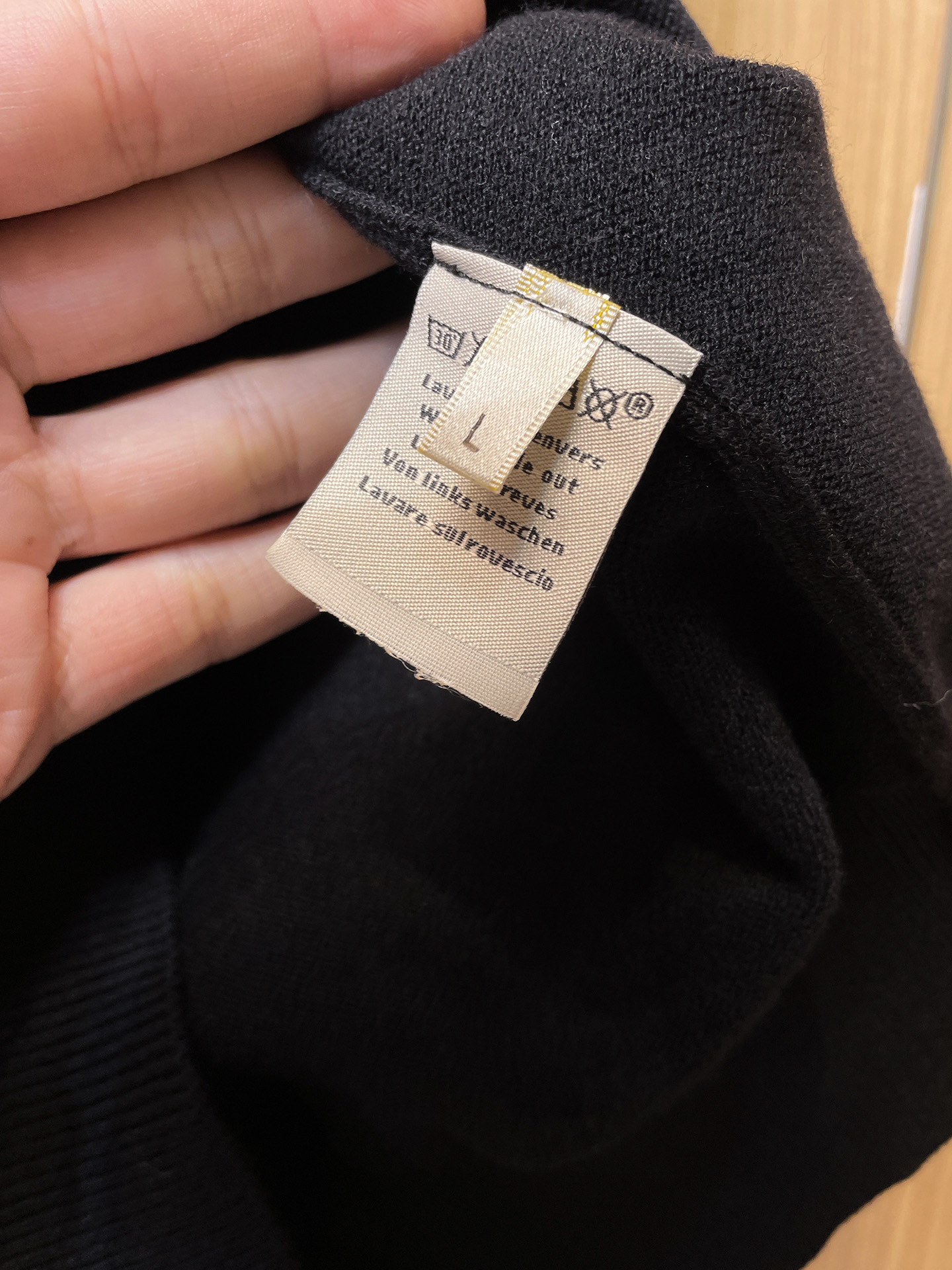 Hermès Male Basic Clothing Wool Black S-m-xxxl