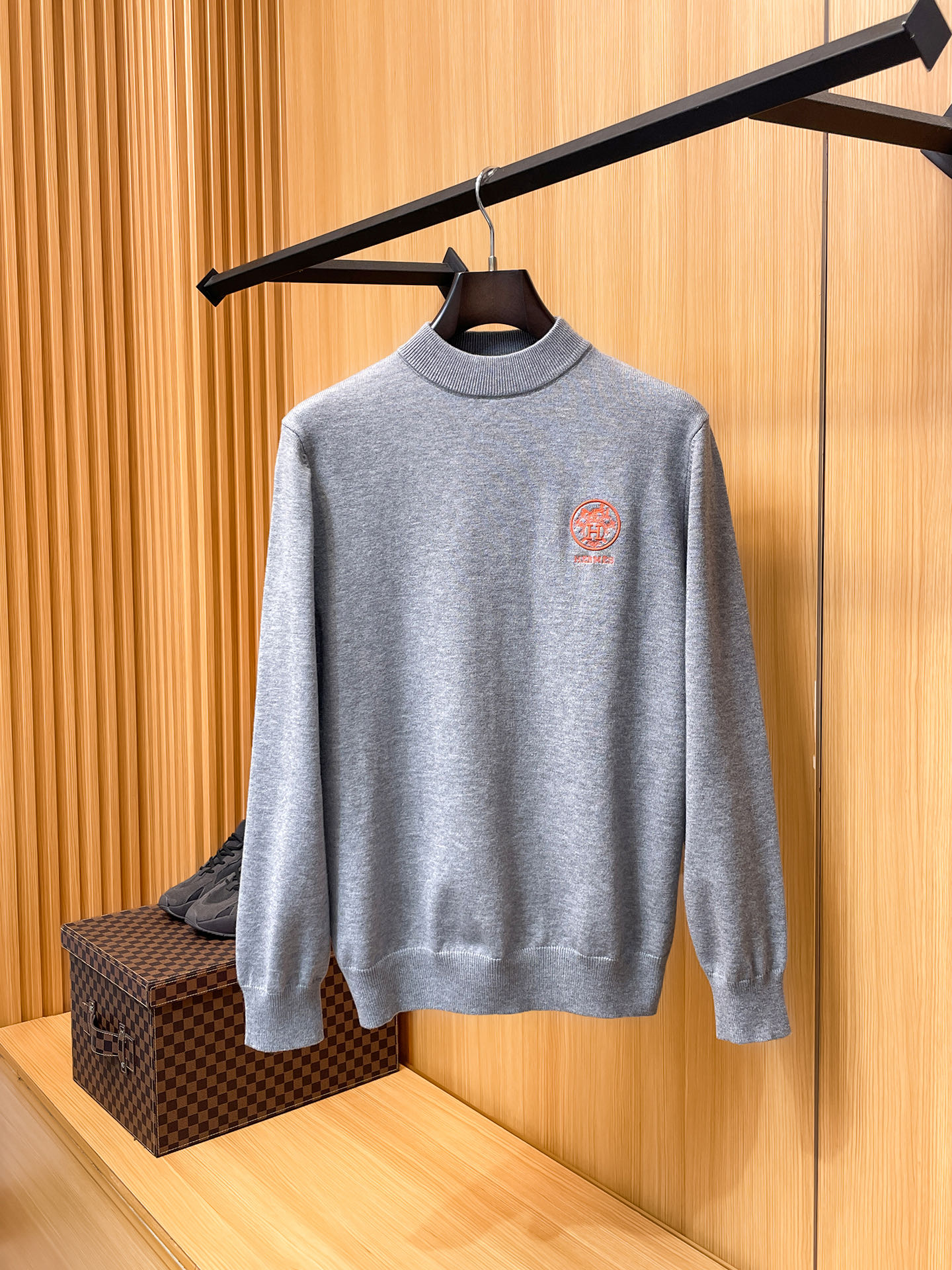 Hermès Male Basic Clothing Wool Black S-m-xxxl