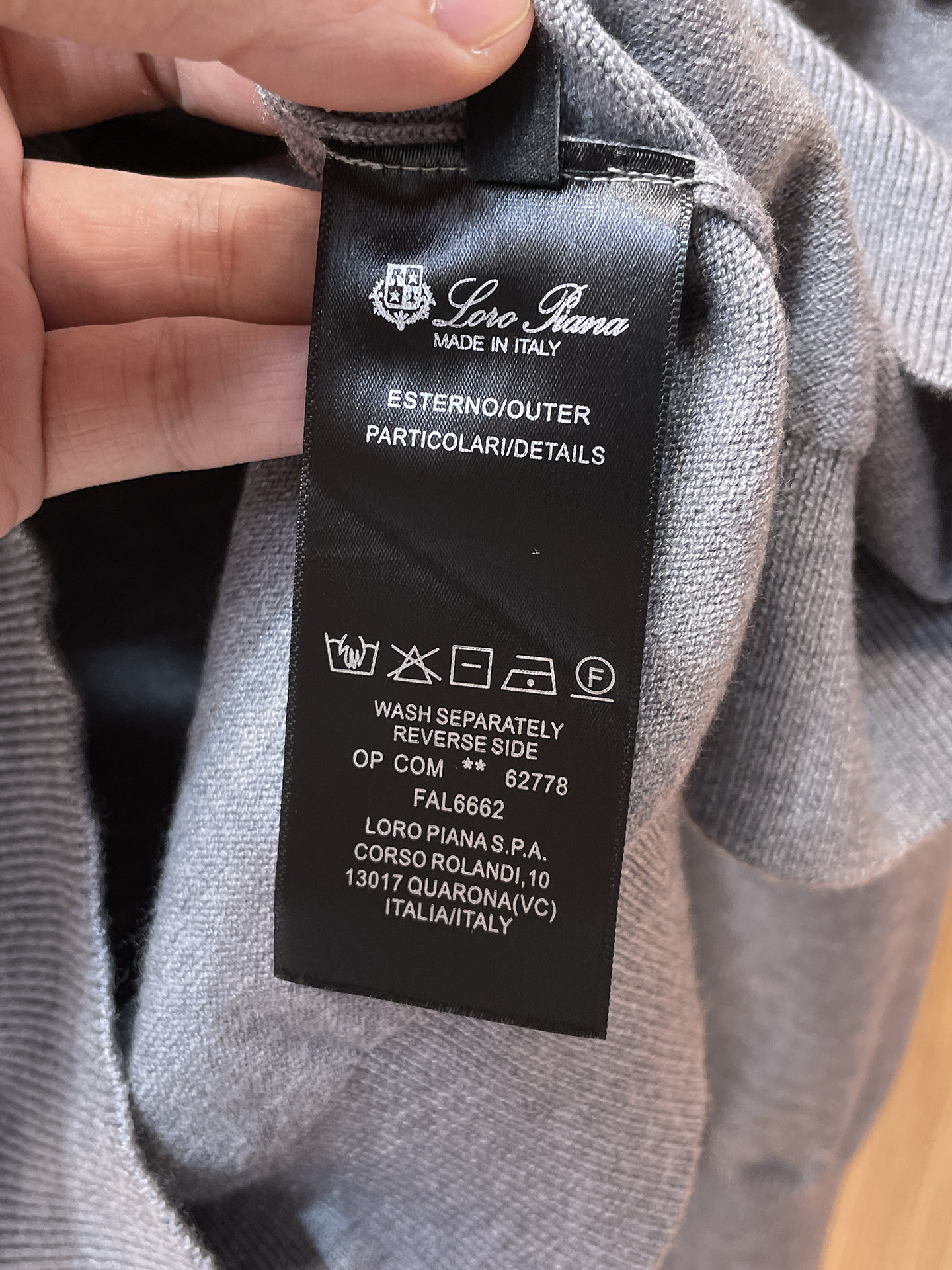 Loro Piana Basic Clothing Wool Black M-l-xxxl