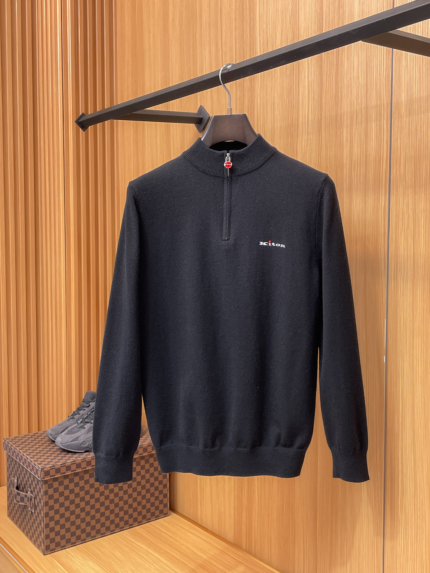 Kiton Basic Clothing Wool Black M-l-xxxl