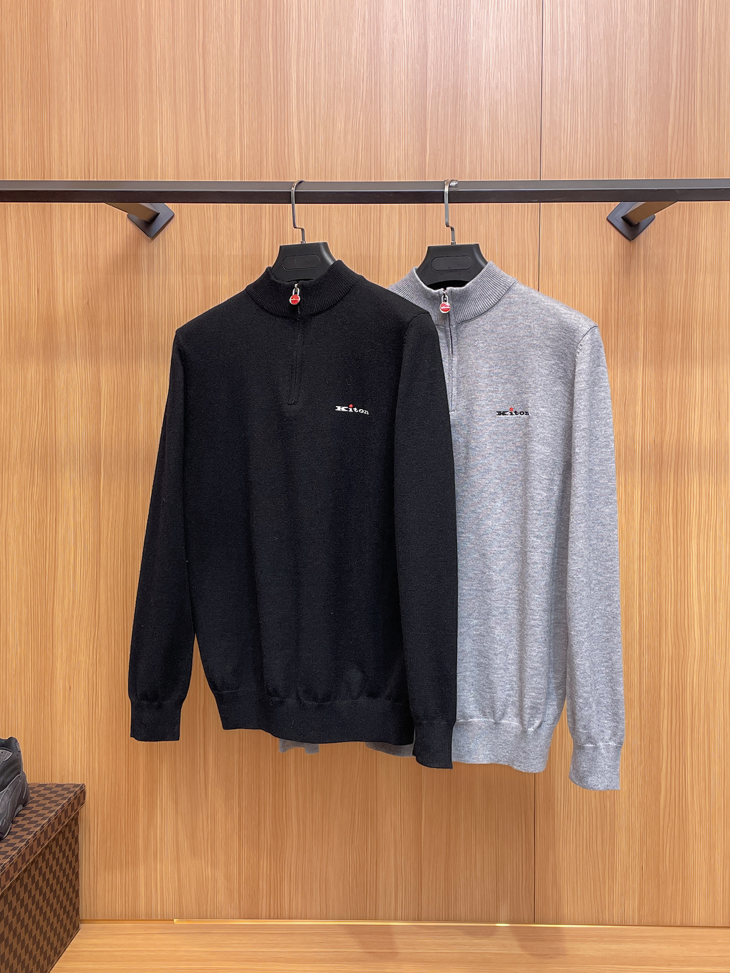 Kiton Basic Clothing Wool Black M-l-xxxl