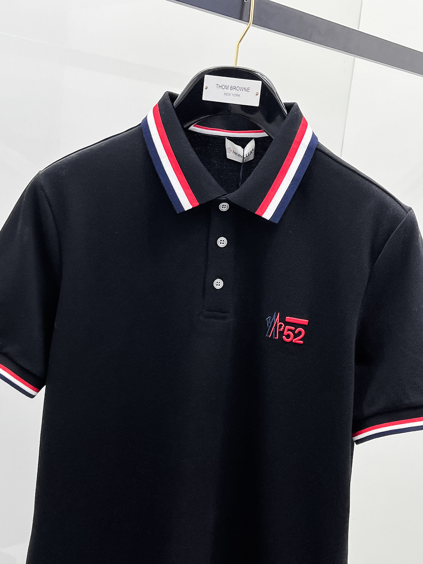 Moncler Male Basic Clothing Cotton Black S-m-l-xl-xxl